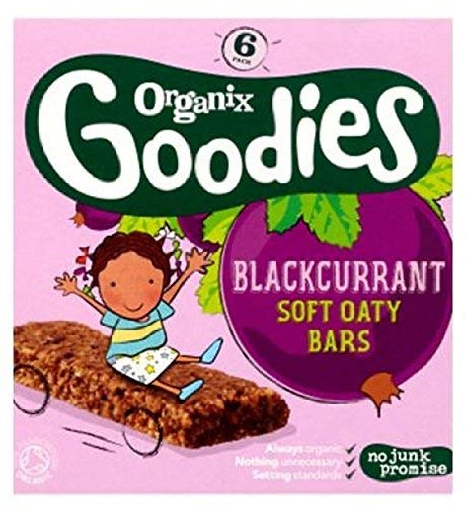 Organix Goodies Blackcurrant Soft Oaty Bars 6 X 30G (180G)