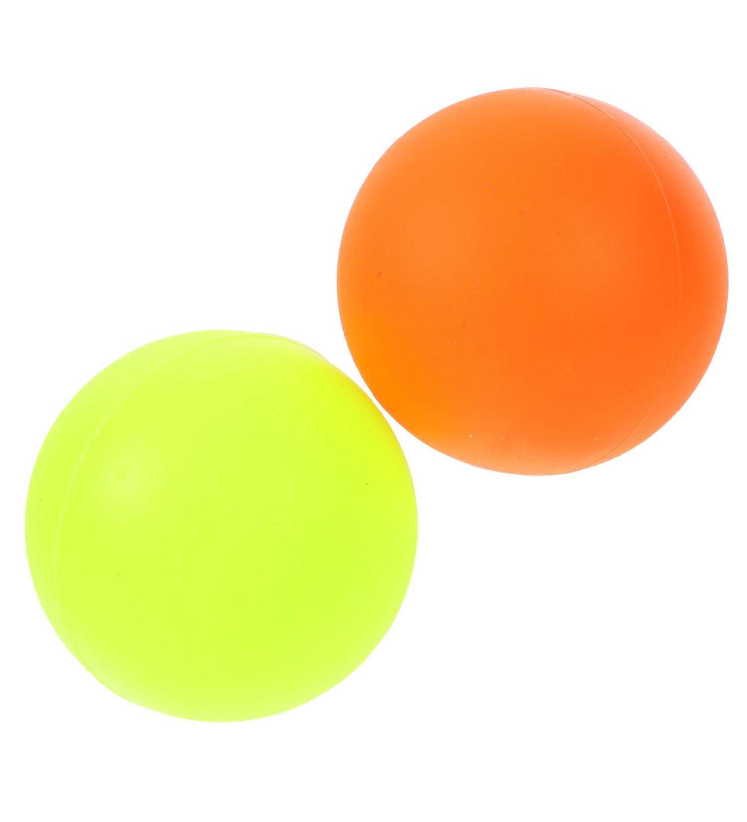 JeCompris 2-St Fascia Release Foot Massager & Yoga Balls - Myofascial Tension Relief Ice Hockey Massage Balls for Neck & Shoulder Pain - Red - Buy Online on GoSupps.com