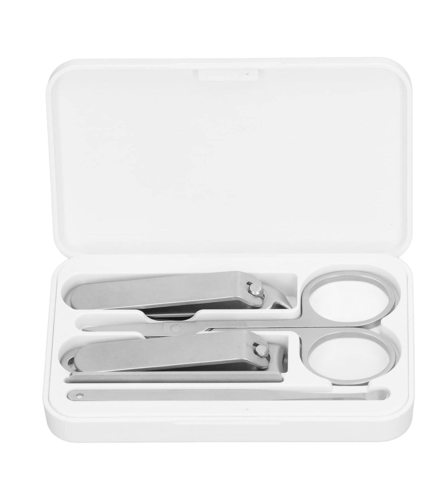 Nail Clipper Set Easy Storage Portable Size Strong Durable Widely Used Manicure Tools High Sharpness 5 Pieces Stainless Steel for Foot - Buy Online on GoSupps.com
