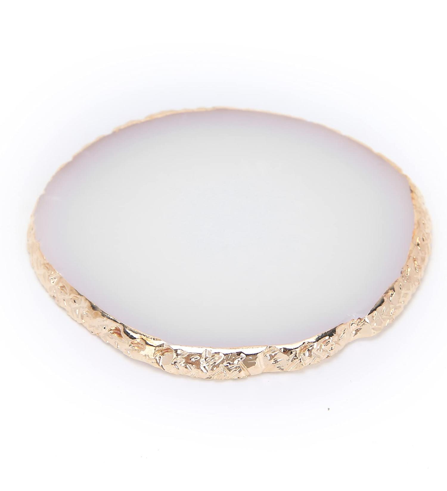 Portable Nail Palette - White Nail Polish Pigment Mixing Plate for Nail Salon | Ideal for DIY Manicures & Professional Use - Buy Online on GoSupps.com