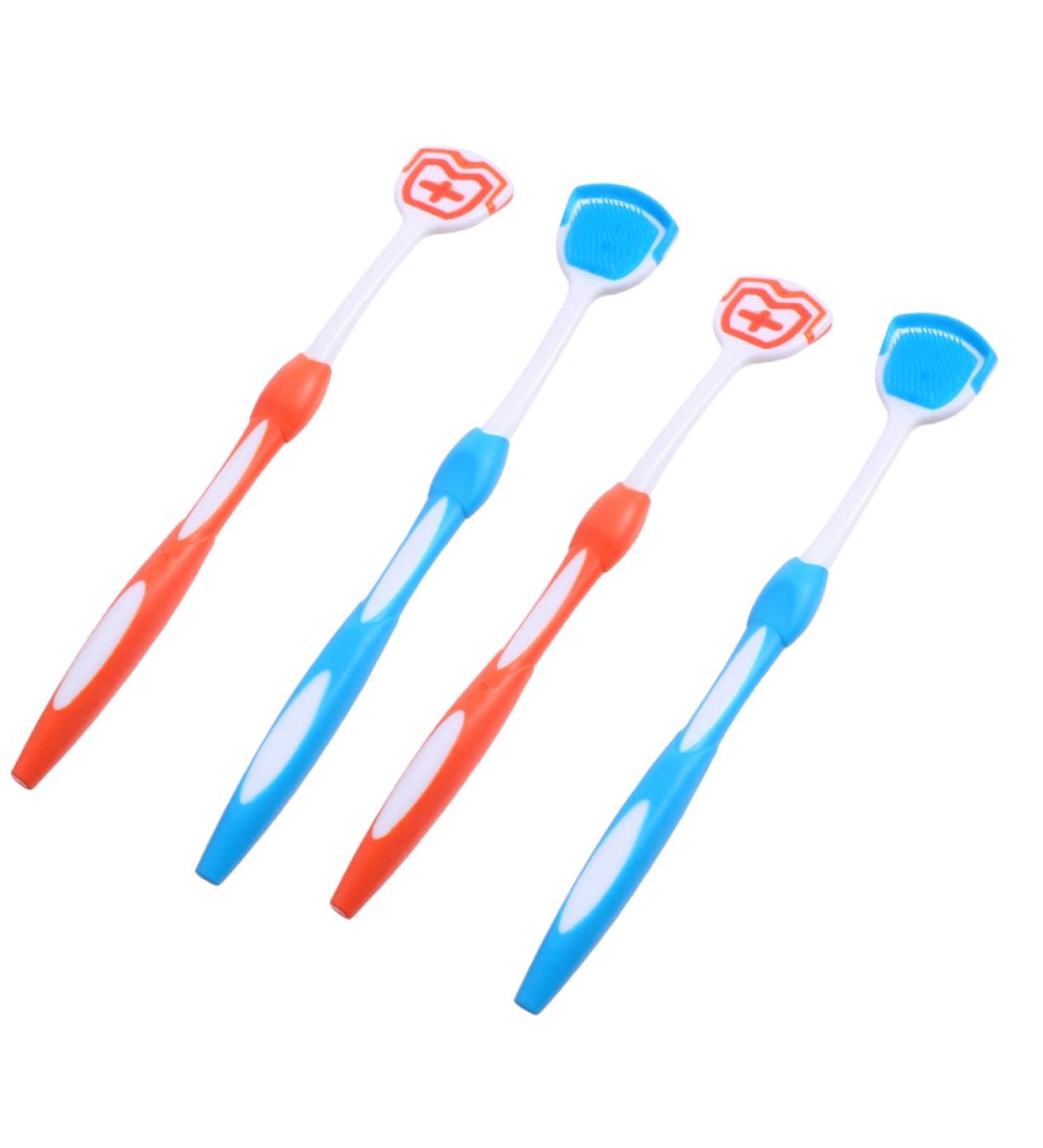 Minkissy 8-Pack Tongue Cleaning Brushes - Reusable Silicone & Metal Oral Care Kit | Multi-Color Tongue Scrapers for Fresh Breath - Buy Online on GoSupps.com