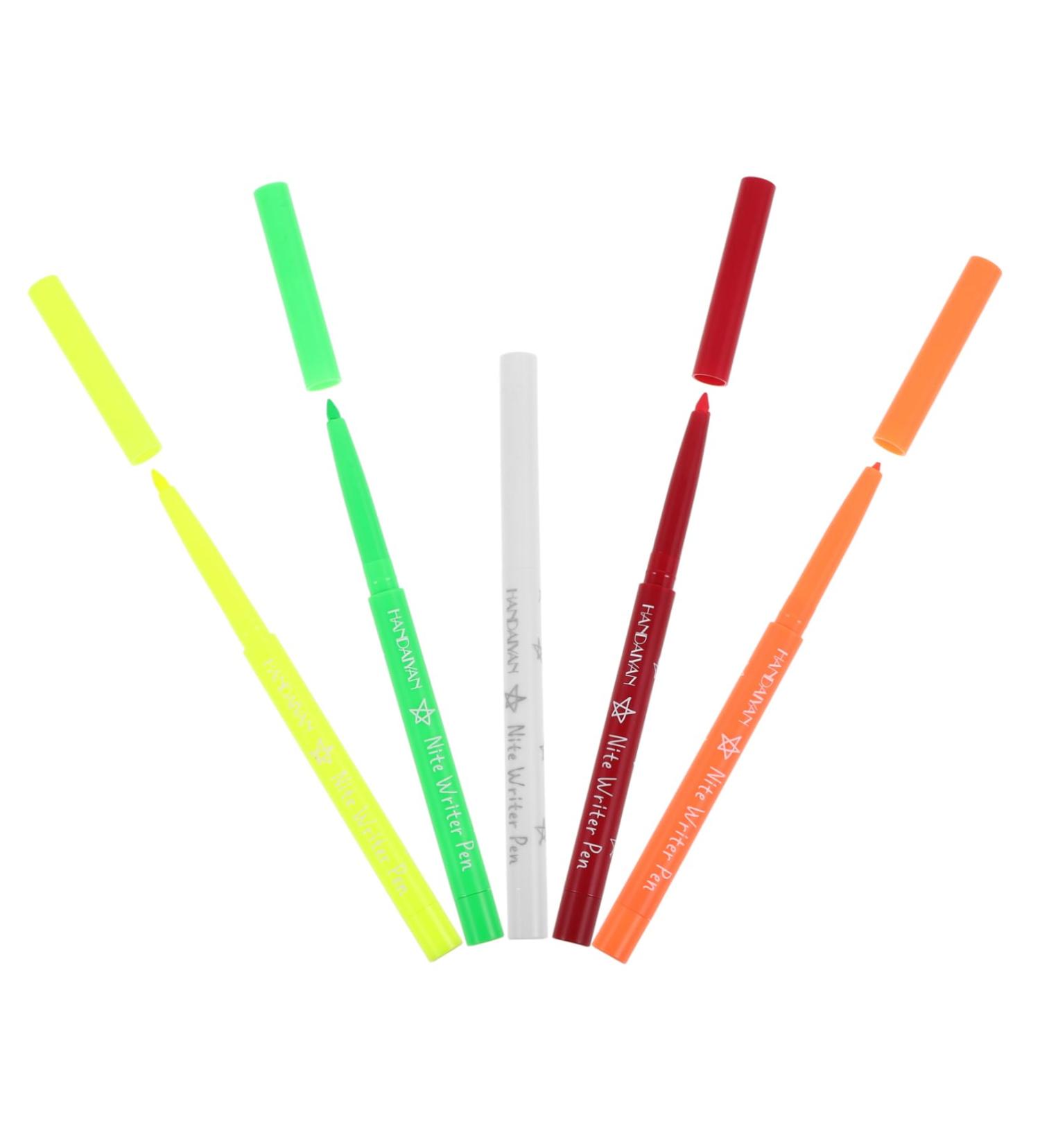 IWOWHERO 5pcs Halloween Paint Pen Eyeliner Pen Eye Liner Fluorescence Liner Fluorescence Eyeliner Plastic - Buy Online on GoSupps.com