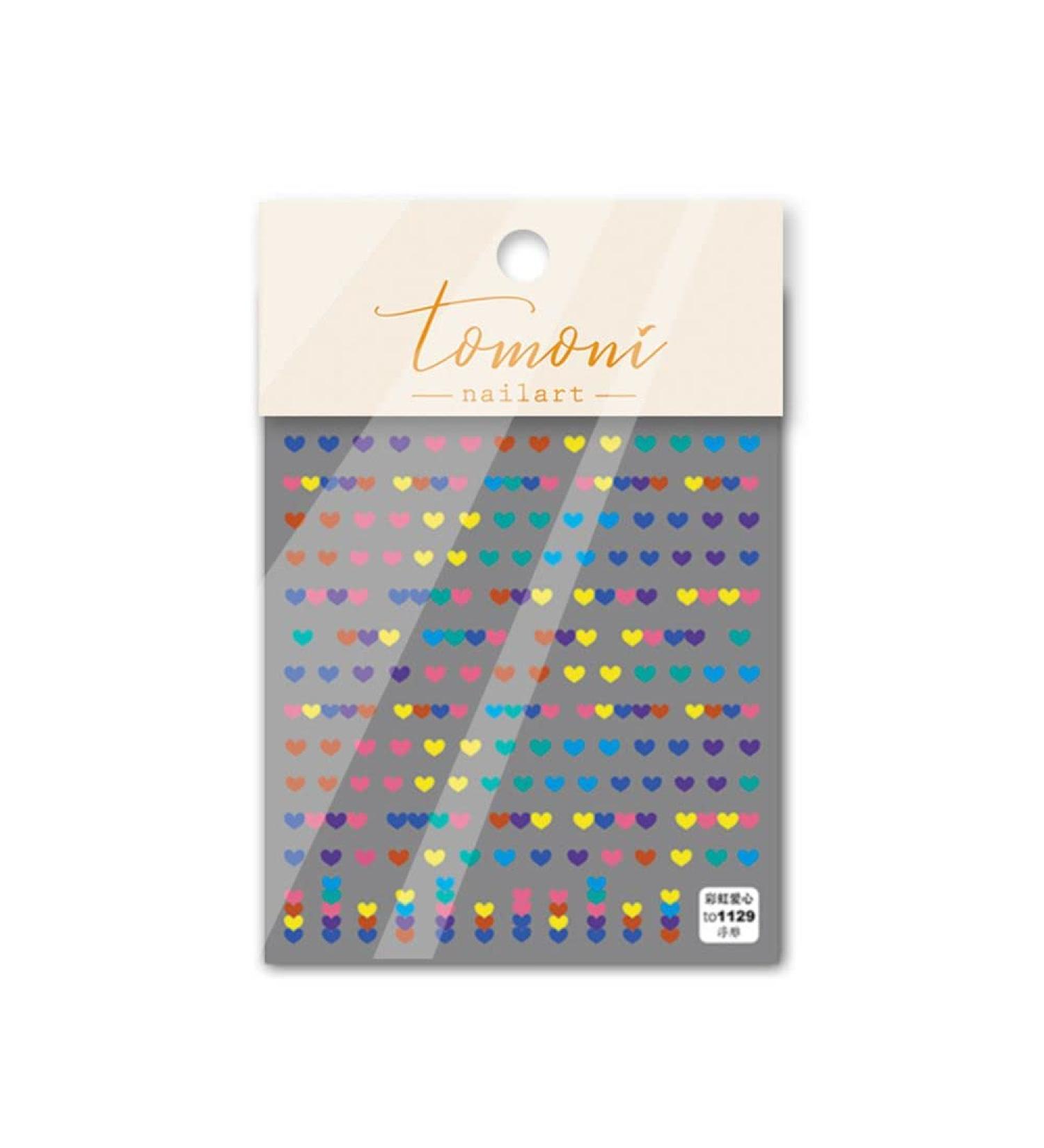 Mini Embossed DIY Colorful Love Heart Valentine's Day Nail Stickers Nail Decals(B) - Buy Online on GoSupps.com