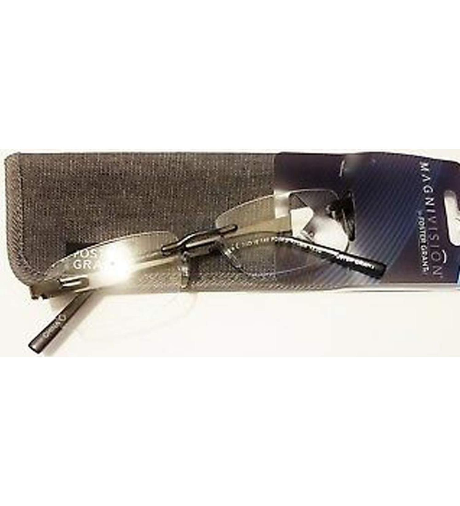 Foster Grant Carbon Reading Glasses Gun Metal 1.50