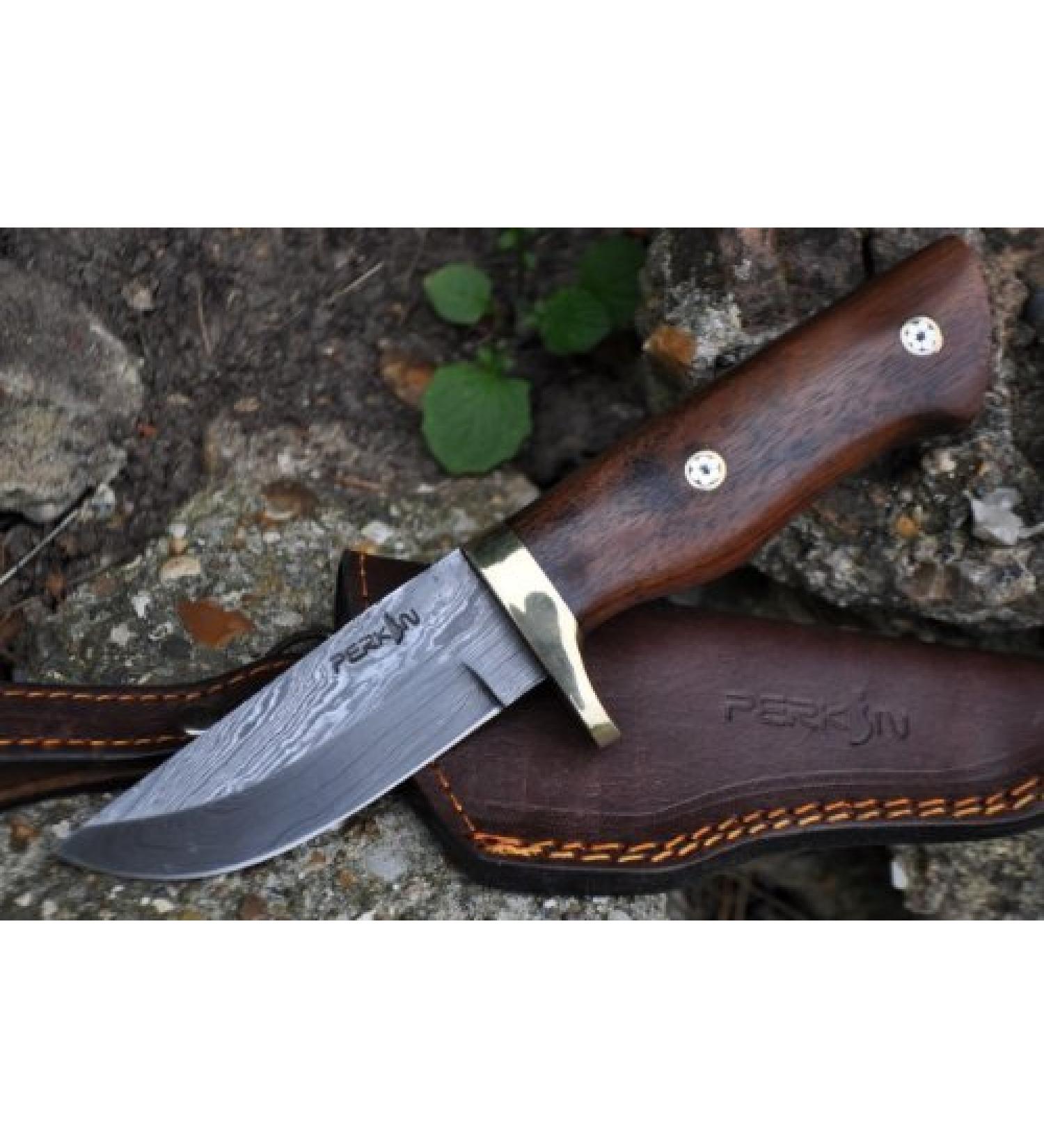 Perkin Handmade Damascus Hunting Knife - AR100 | Premium Quality International Shipping - Buy Online on GoSupps.com