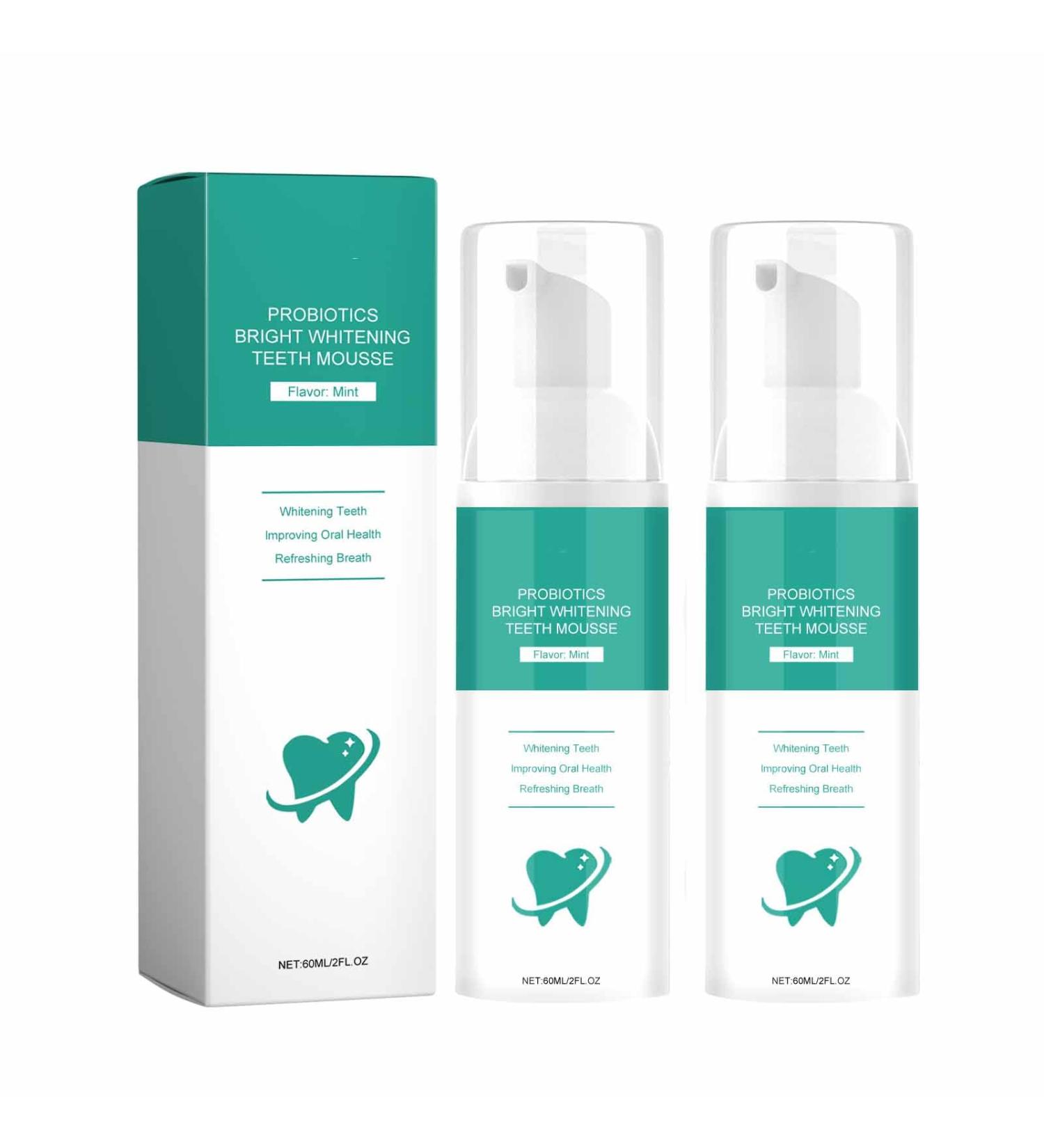 Probiotic Foam Toothpaste Teeth Whitening Toothpaste for deep Cleaning and Stain Removal - Buy Online on GoSupps.com