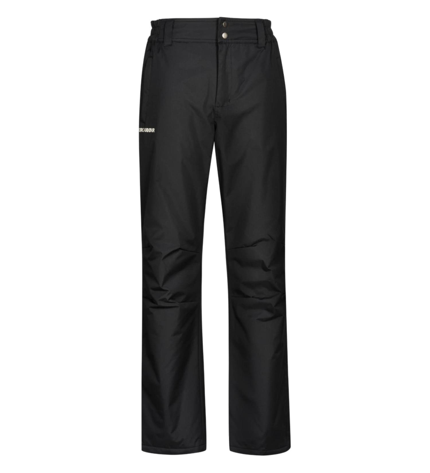 Kirkjub ur Skadi Men's Ski Pants - Snow & Water-Repellent Loose Fit Optimal Wind & Weather Protection - Black & Blue Size L - Buy Online on GoSupps.com