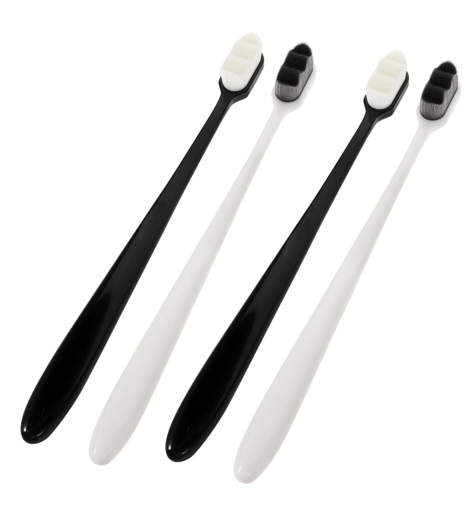 Mobestech Portable Toothbrush Set - 4 Pieces WAN GEN Soft Fur for Adults & Kids - Ideal Travel Toothbrush Additions - Buy Online on GoSupps.com
