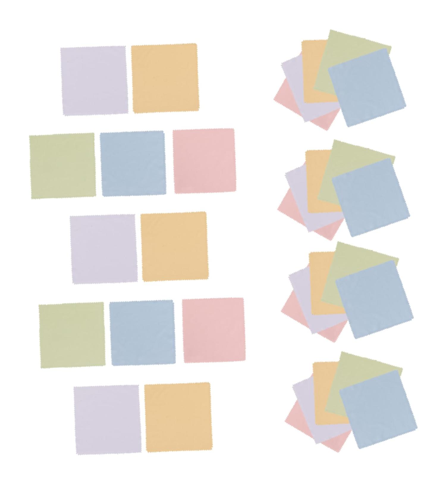 50pcs Eyeglass Cleaning Cloths - Lens Wipes & Fiber Cleaning Cloths for Perfect Clarity - Ideal for Glasses & Sunglasses - Buy Online on GoSupps.com