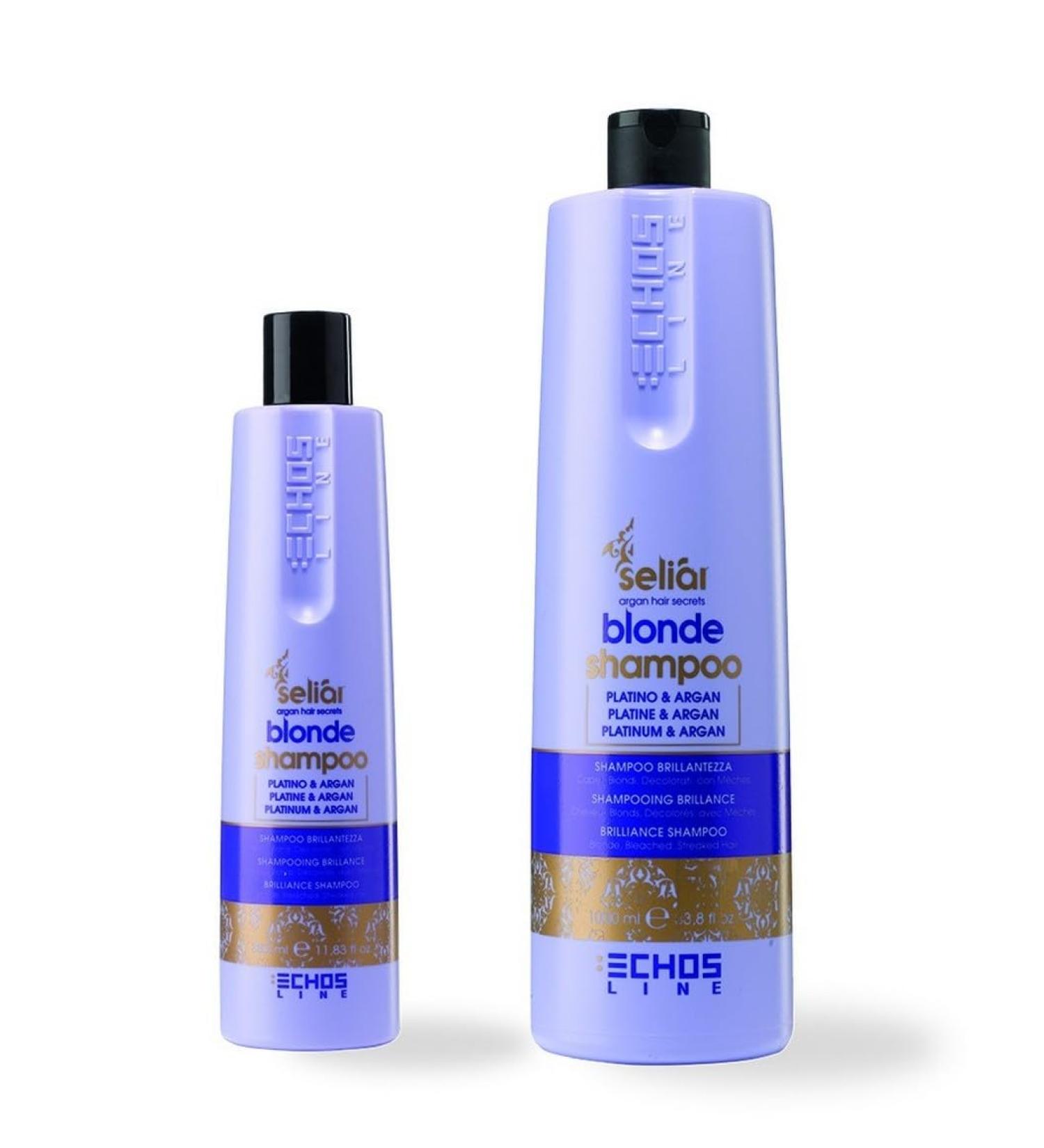 Echos Shampoo with shine blonde hair bleached 350 ml Seliar