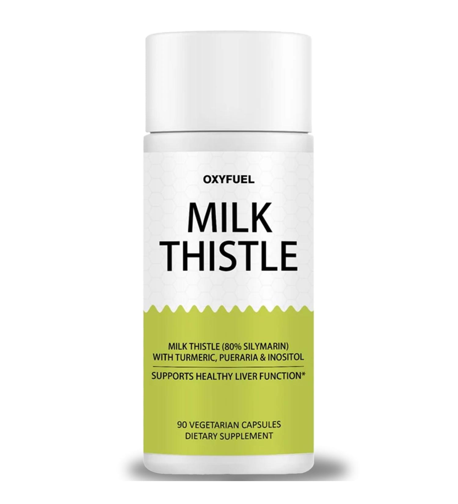 PRIMALHERBS OXYFUEL Silymarin Milk Thistle 300mg Extract with Vitamin C Liver Repair Support 90 Capsules(1Pc) - Buy Online on GoSupps.com
