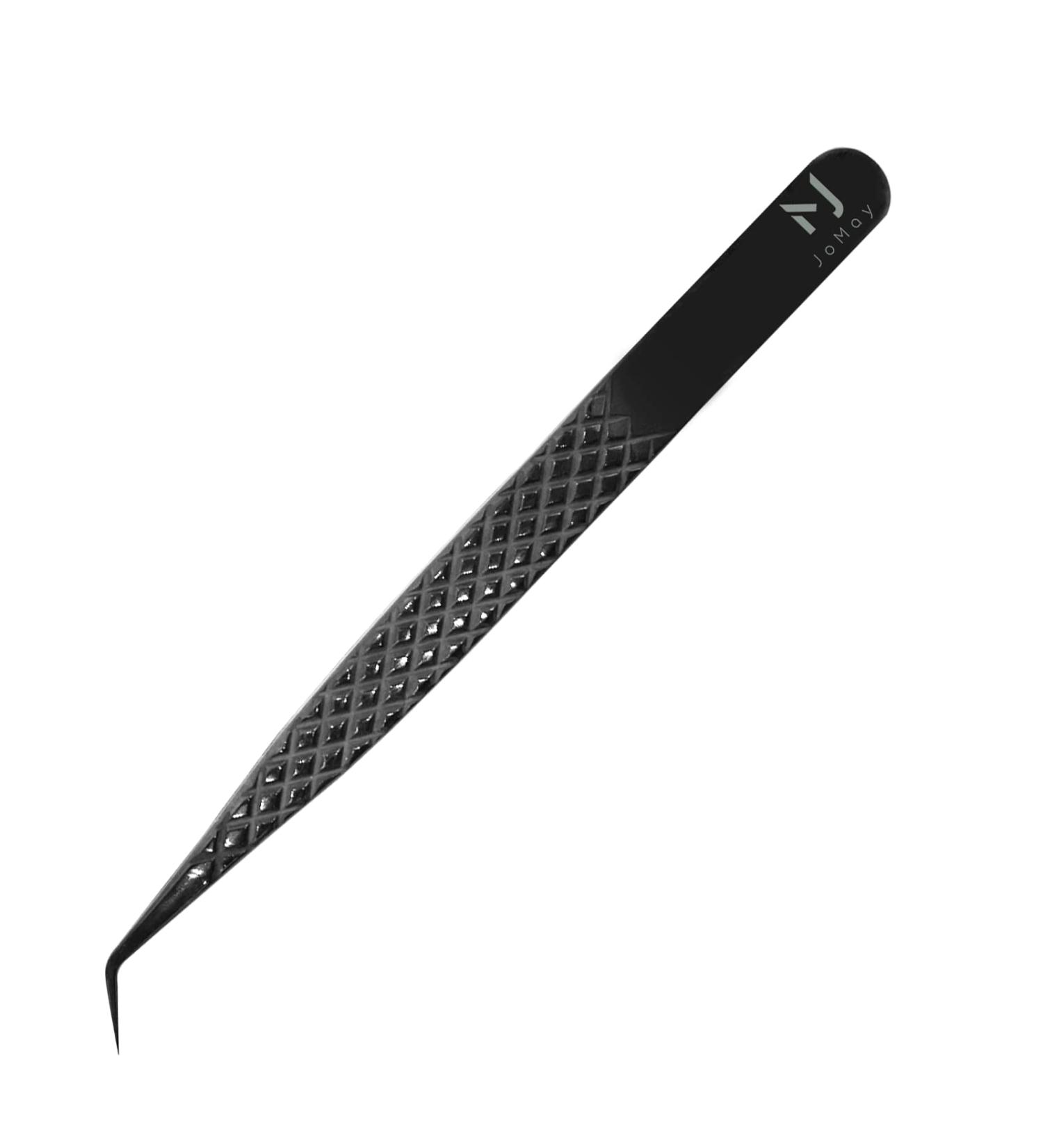 Professional Eyelash Extension Tweezers | High Precision Stainless Steel Volume Tweezers (JM3-1 Black) for Perfect Application - Buy Online on GoSupps.com