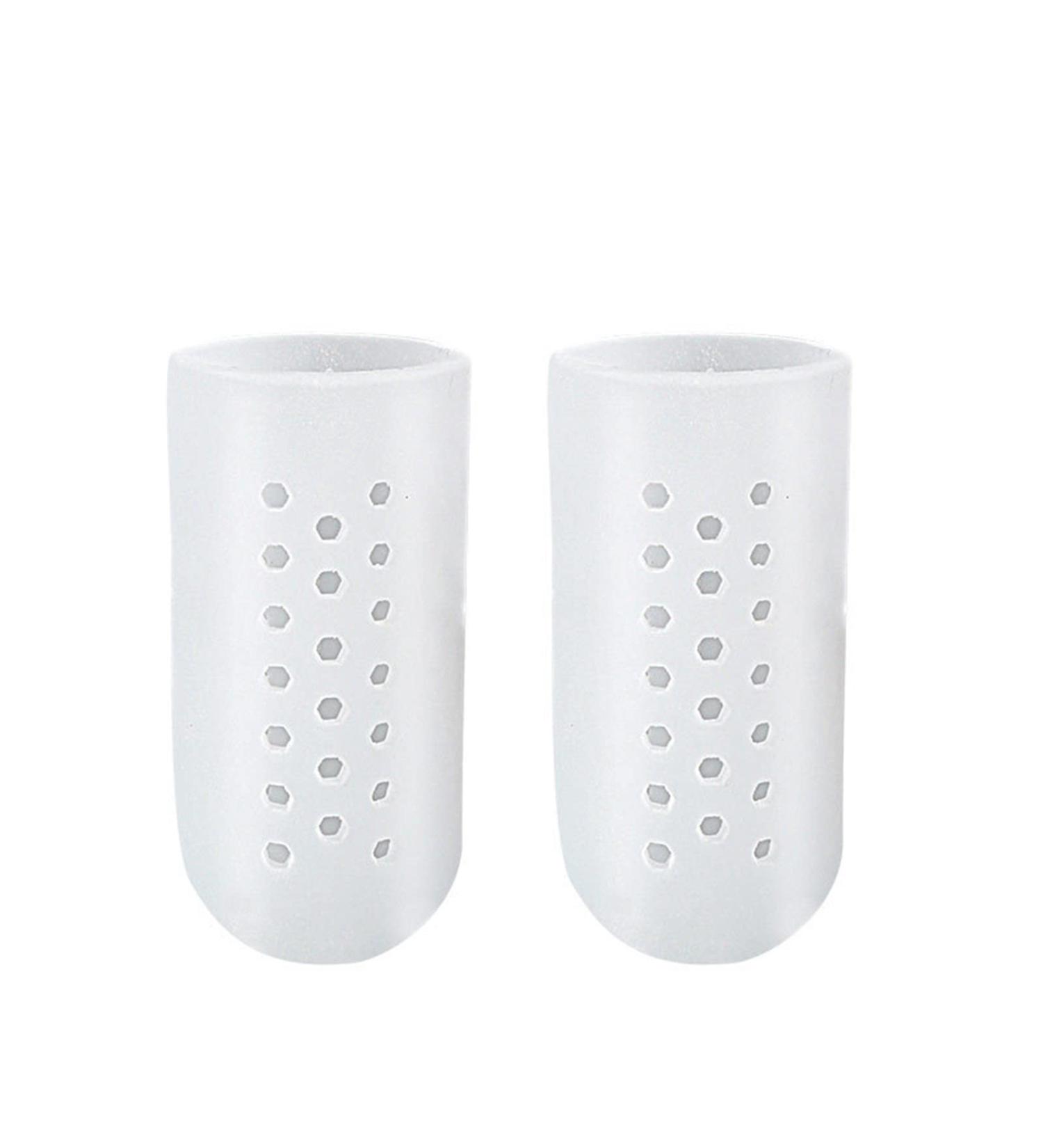 Silicone Gel Toe Protector Caps - Corns, Blisters, Ingrown Toenails Heel Stick (White, S) - Buy Online on GoSupps.com