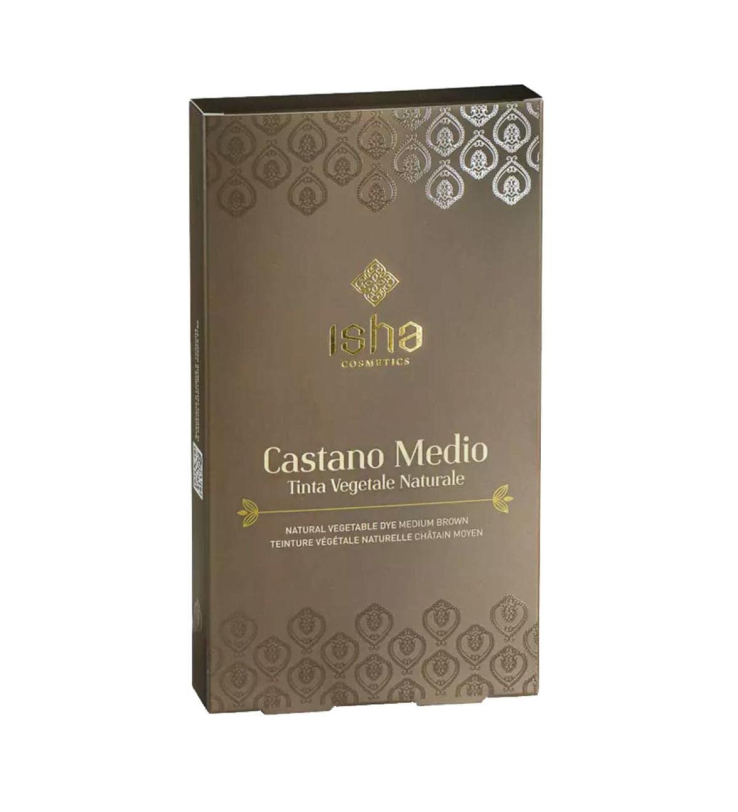 isha cosmetics Medium brown - plant-based powder tint - dermatologically tested and nickel 1 ppm - vegan - 100 g