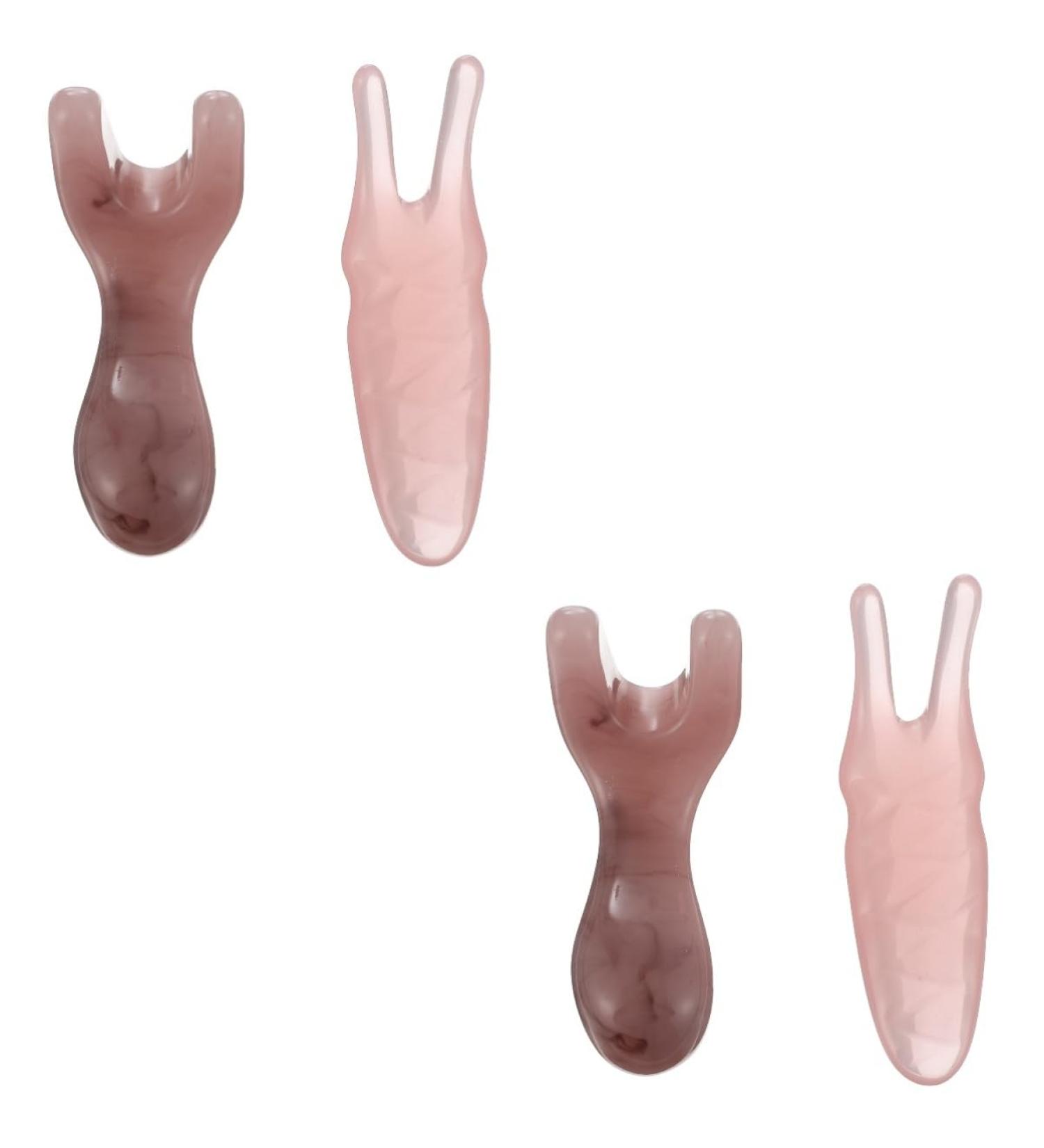 Shop Tovinanna 4-Piece Face Massage Tools Set - Jade Gua Sha Spatula & Beeswax Comb for Radiant Skin | International Shipping - Buy Online on GoSupps.com