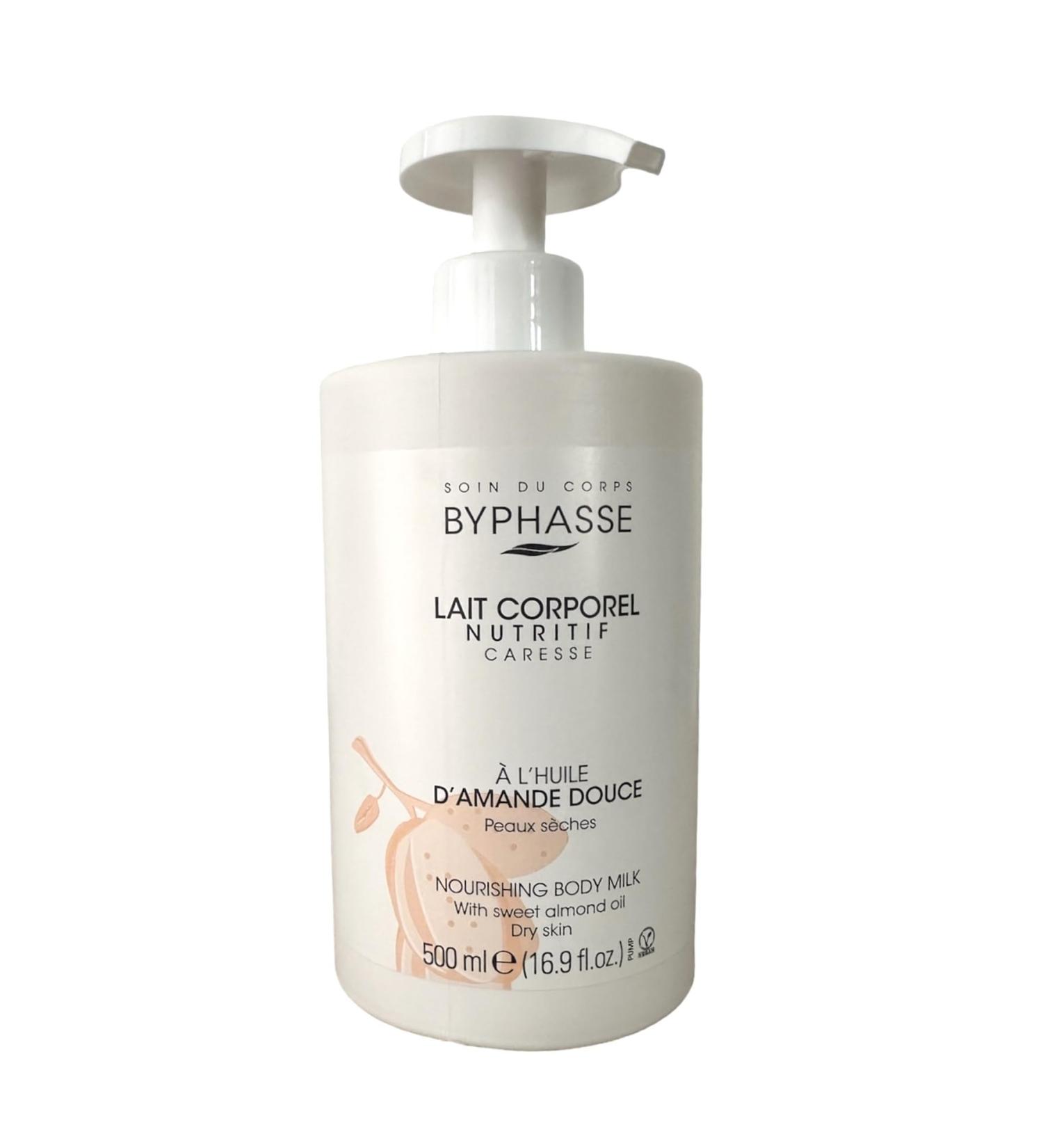BYPHASSE LECHE CORPORAL DE ALMENDRAS PIEL SECA 500ML - Buy Online on GoSupps.com