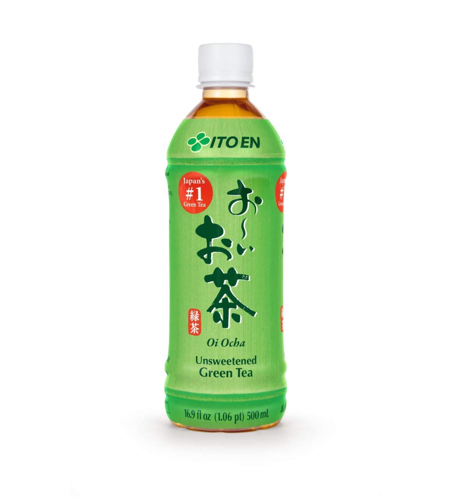 Ito En Unsweetened Green Tea - Vegan & Gluten-Free - Selected Tea Leaves - 500ml Bottle - International Shipping Available - Buy Online on GoSupps.com
