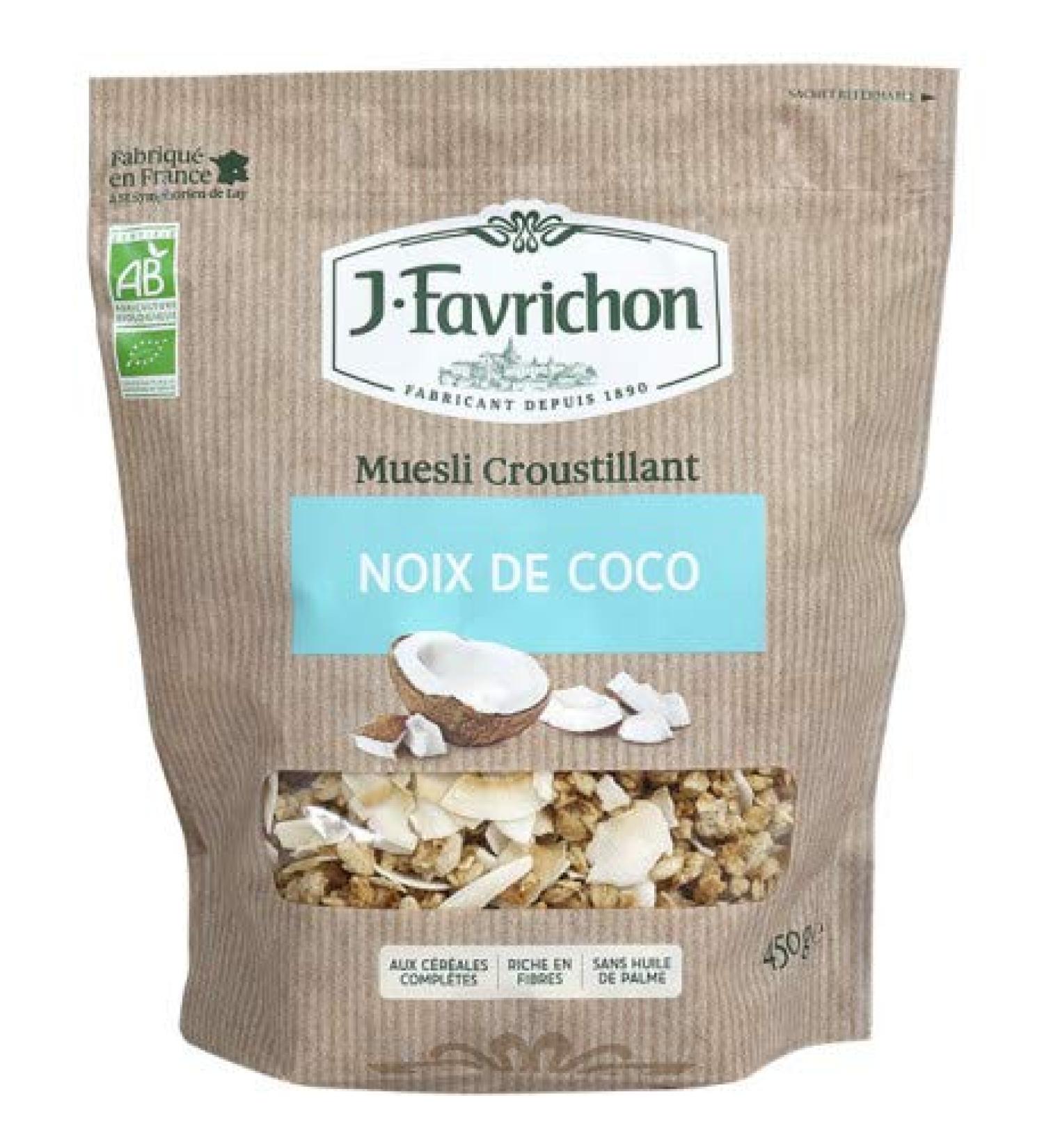 FAVRICHON - MUESLI CROUSTILLANT NOIX DE COCO 450G