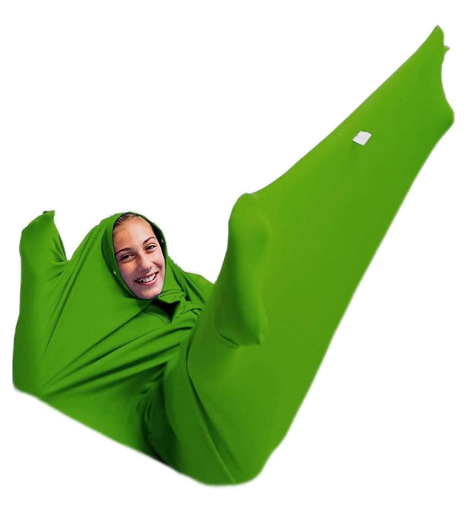 Kangxysq Compression Socks for Autism & ADHD | Sensory Sack & Calming Therapy for Stress Relief | Tactile Play in Medium Green - Buy Online on GoSupps.com