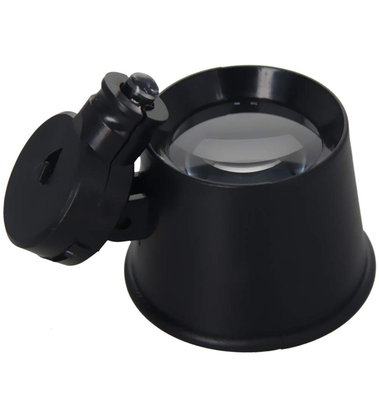 Othmro 1Pcs 10X Handheld Magnifier Lens  Diameter 0.98inch Magnifying Glass  Black Round Magnifying Loupe Glasses with 1 LED Light for Hobbyists Stamp Collectors Jewelers Watch Repairman 25mm 10x - Buy Online on GoSupps.com