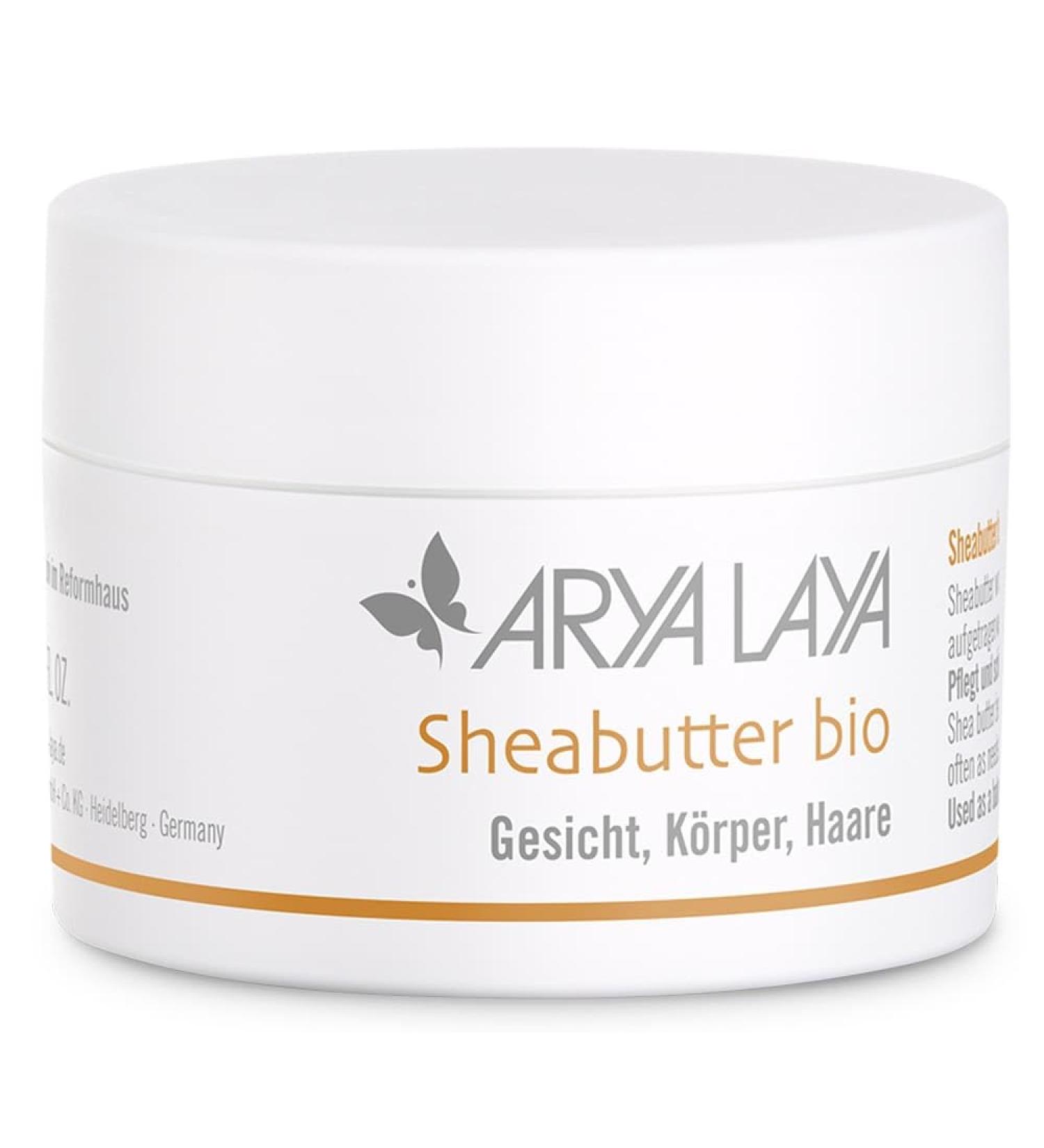 Arya Laya Organic Shea Butter 100ml | Vegan Care for Very Dry Skin & Split Ends - Controlled Organic Cultivation - Buy Online on GoSupps.com