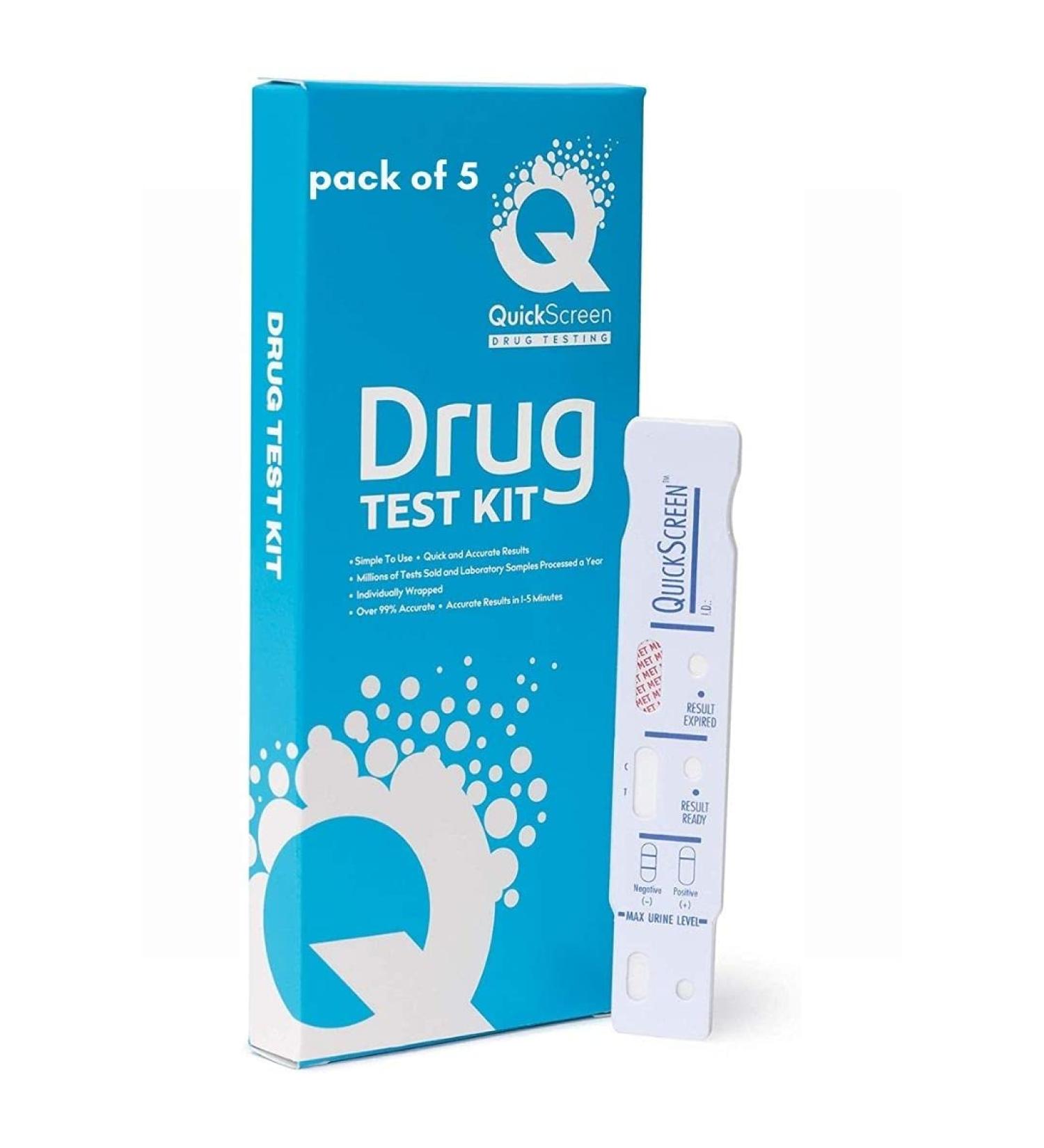 Phamatech Quickscreen MET 500 ng/mL Urine Dip Card Drug Testing - 5 Pack - Buy Online on GoSupps.com