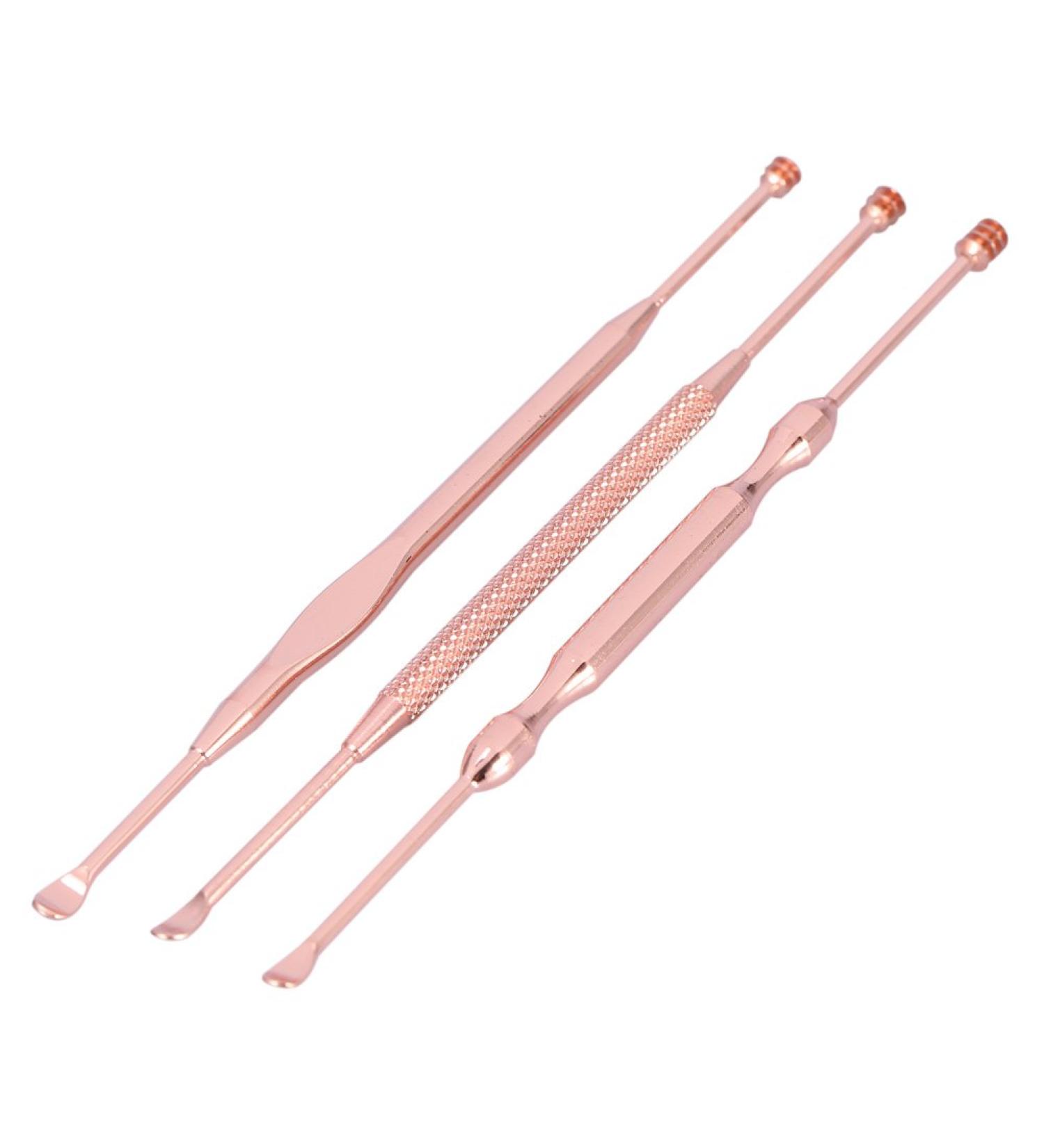 Stainless Steel Double Ended Ear Cleaning Tool Set for Children & Adults - Portable Ear Pick Spoon for Safe & Easy Earwax Removal - Buy Online on GoSupps.com
