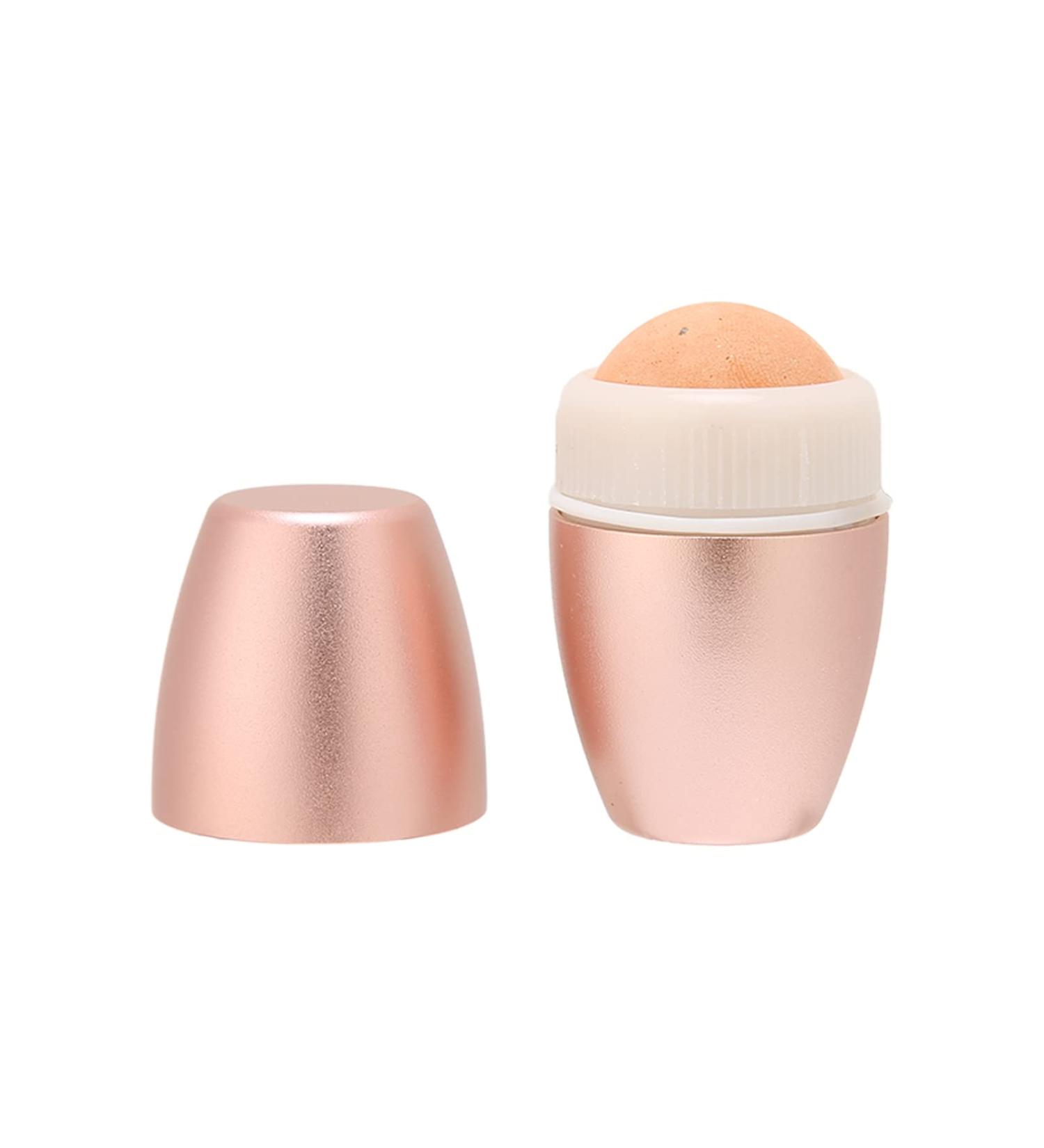 Oil Absorbing Volcanic Face Roller - Pink Facial Roller for Oily & Acne Prone Skin Portable Beauty Tool for Travel - Buy Online on GoSupps.com