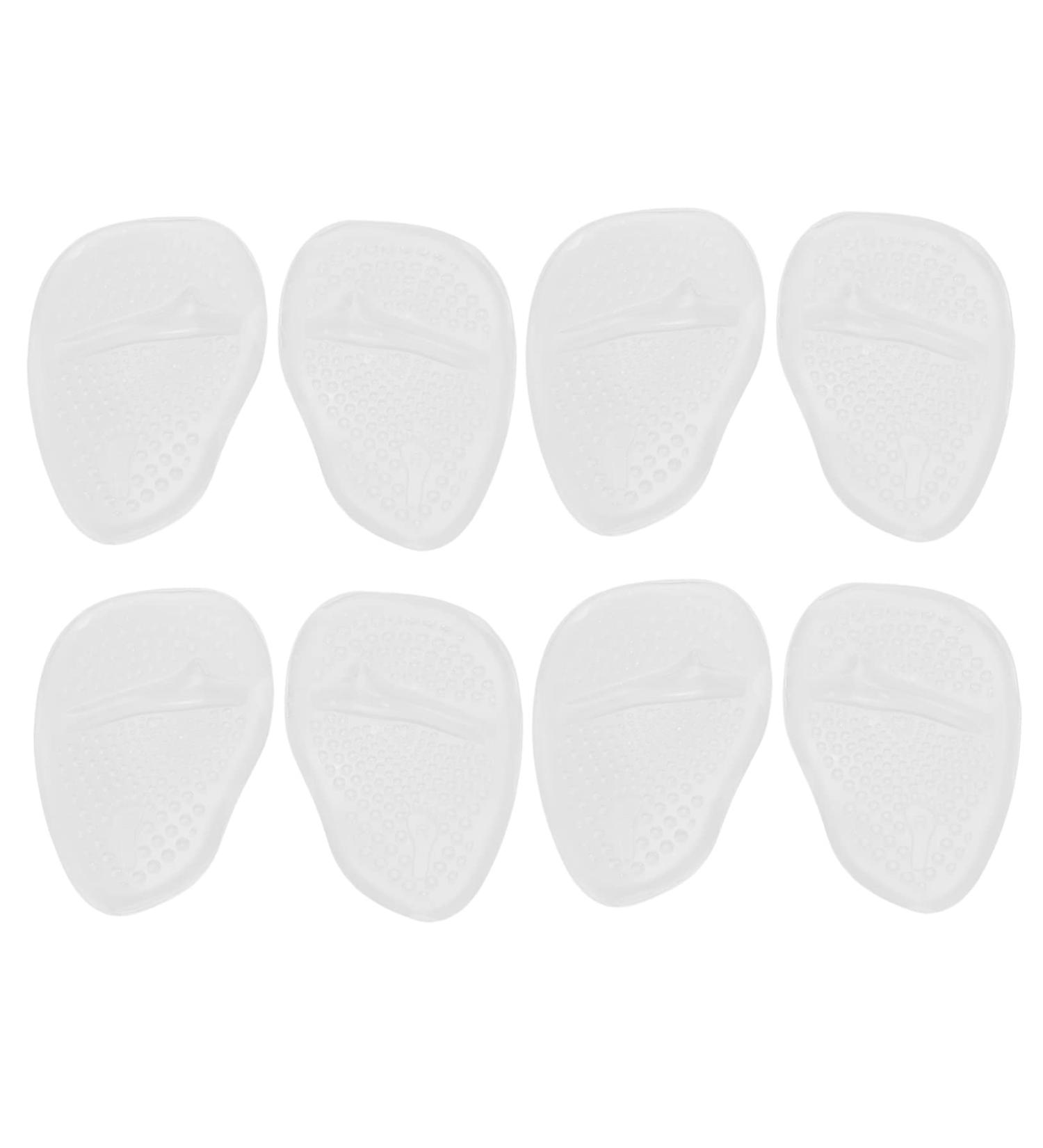 FOMIYES Self-Adhesive Heels Mat - 4 Pairs Non-Slip Half Socks for Women | Dressy Shoe Grip Pads for Comfort & Stability - White 10x7x0.8CM - Buy Online on GoSupps.com