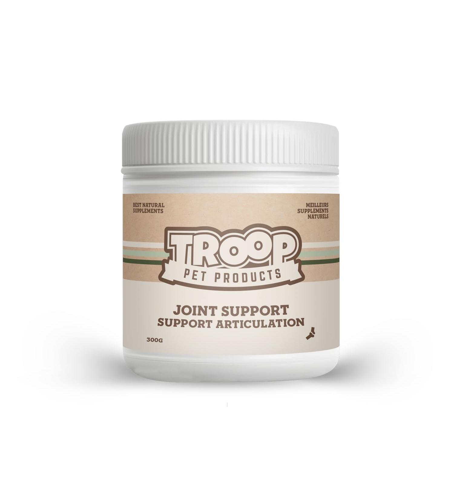 Troop Pet Products Joint Support Fully Natural Joint Supplement for Arthritis Mobility Inflammation (300g) - Buy Online on GoSupps.com
