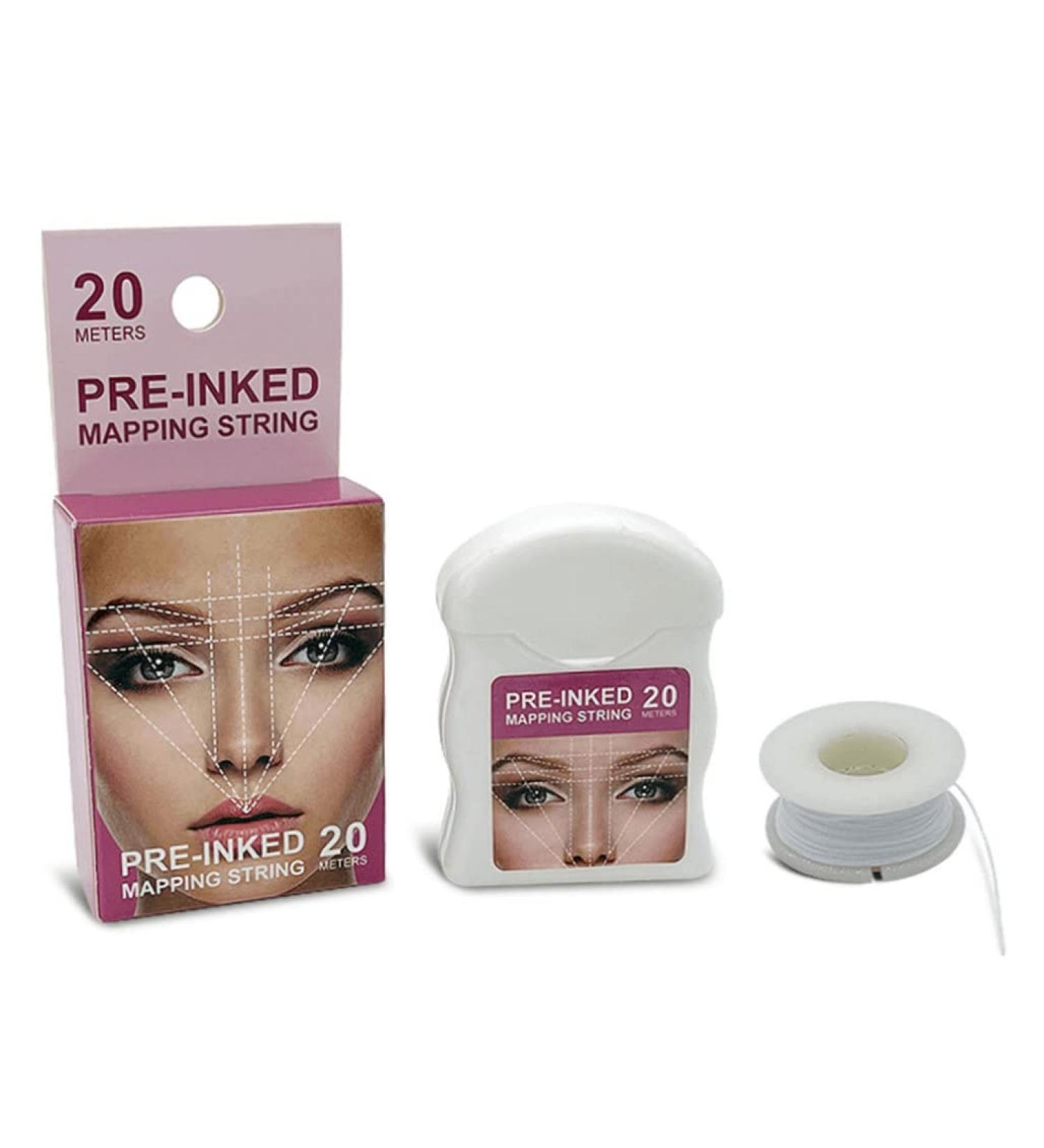 Eyebrow Mapping String Pre-Inked Mapping Brows String Microblading Mapping String Microblading Brows String Supplies White - Buy Online on GoSupps.com