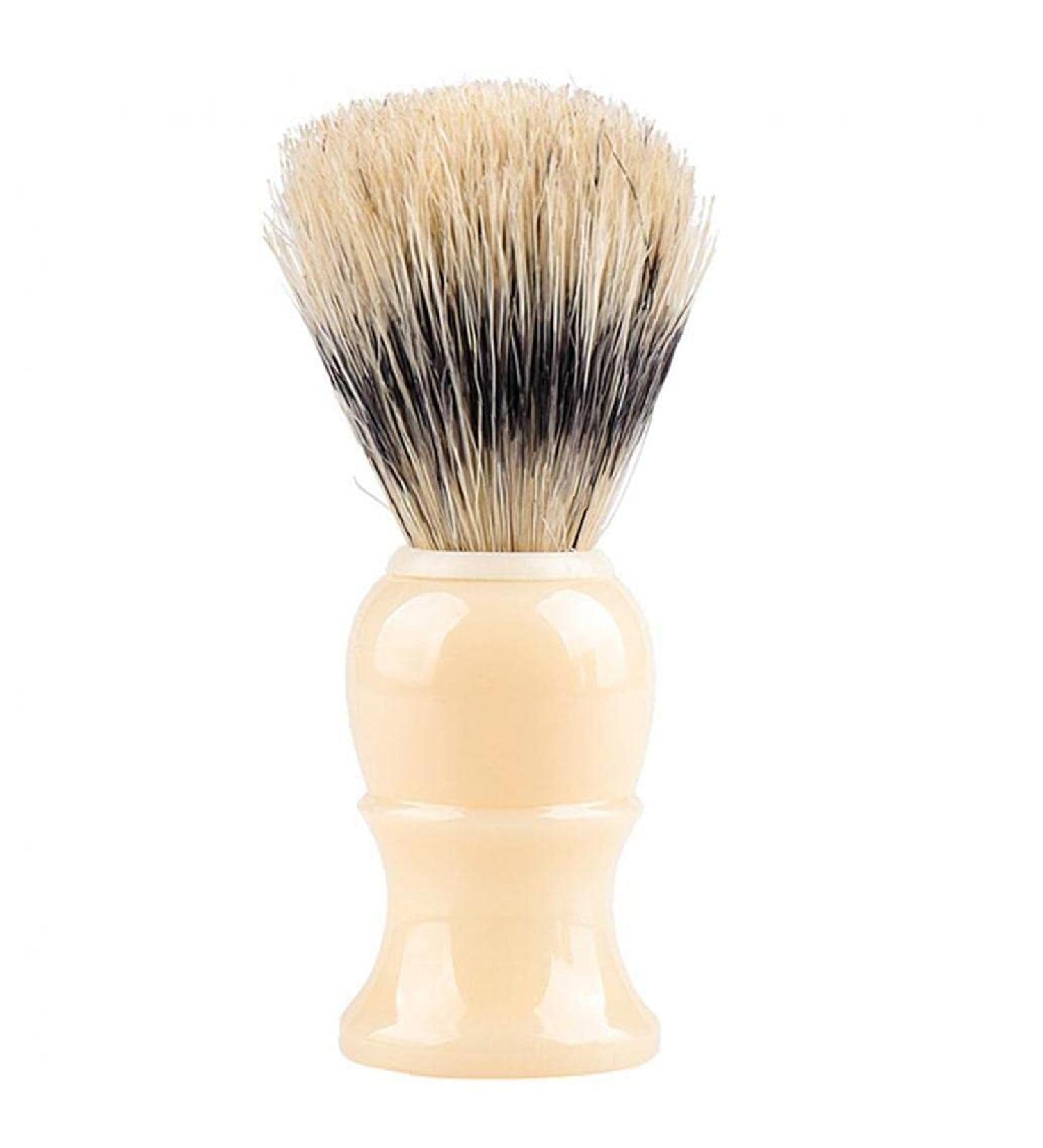 Hair Shaving Brush Handle Bristle Brush Neck-Loop-Brush-White-Beauty Care Nice and Professional - Buy Online on GoSupps.com