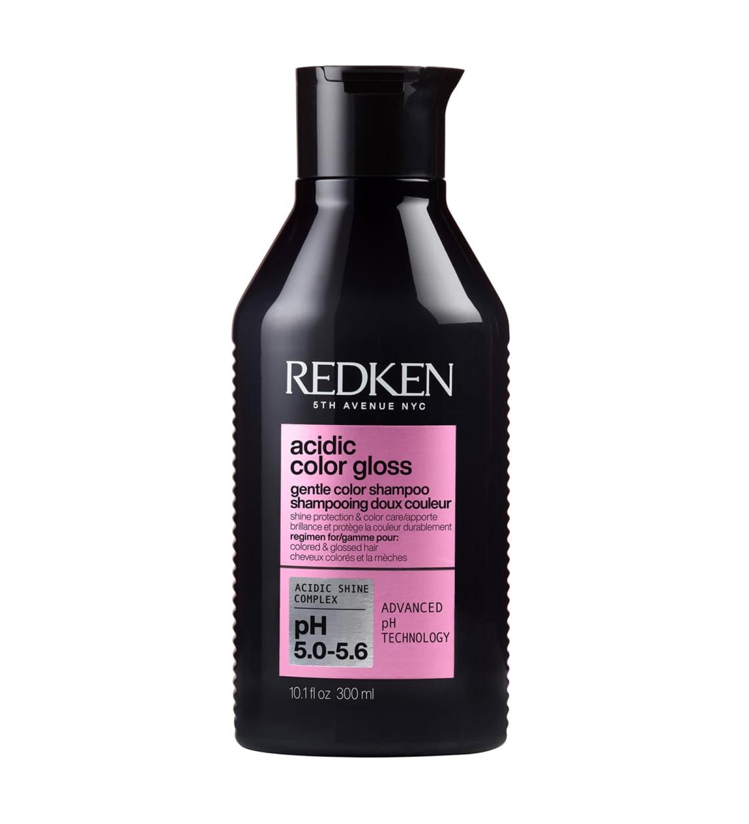 REDKEN Gentle Color-Protecting Shampoo Colored Hair Prolongs & Enhances Color Acidic pH Formula Generous Size Acidic Color Gloss 500ml - Buy Online on GoSupps.com