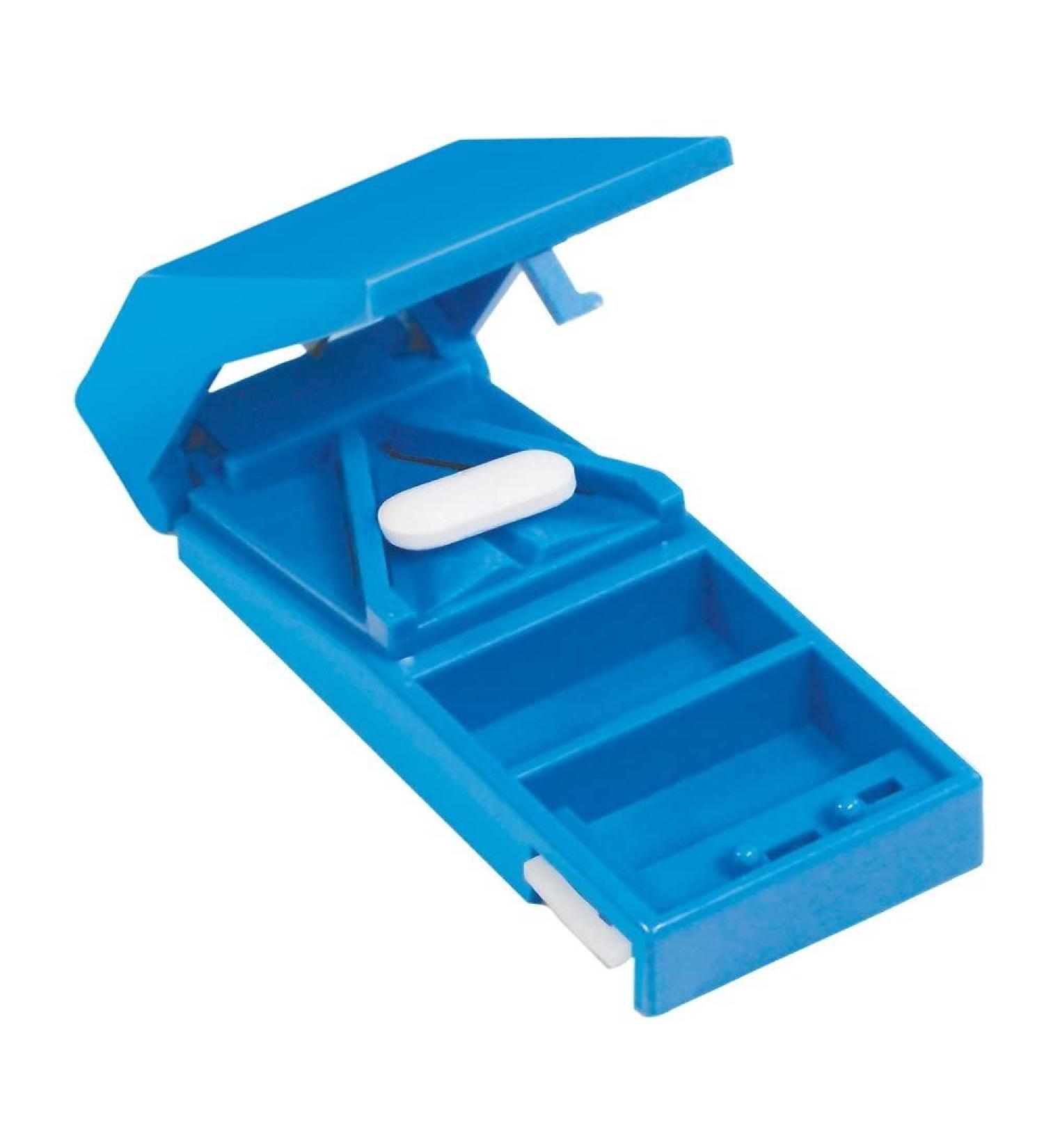 Aidapt Lockable Pill Cutter and Storer Ideal for Cutting Large Tablets