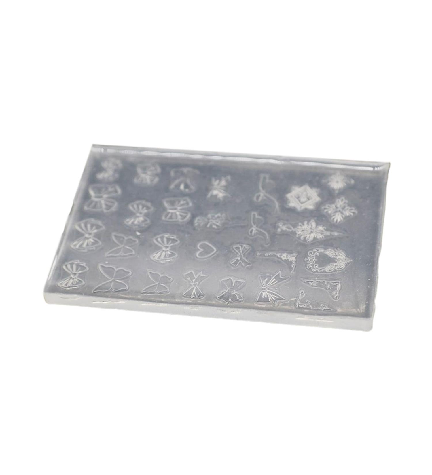 MCAORI 3D Nail Art Mold with Bowknot Patterns Template Carving Sticker Stencil Tools Creative Stunning Nail Decorations Moulds - Buy Online on GoSupps.com