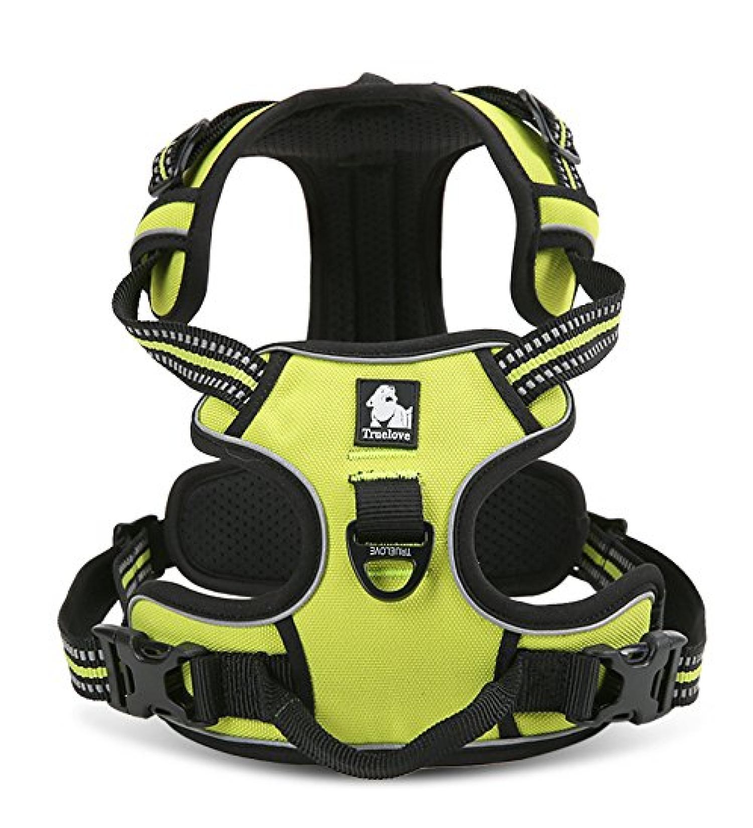 Buy Winhyepet TrueLove No-Pull Reflective Dog Harness - Adjustable with 2 Linen Clips & Control Handle | TLH5651 L Neon Yellow - Ideal for Small Medium & Large Dogs | International Shipping Available - Buy Online on GoSupps.com