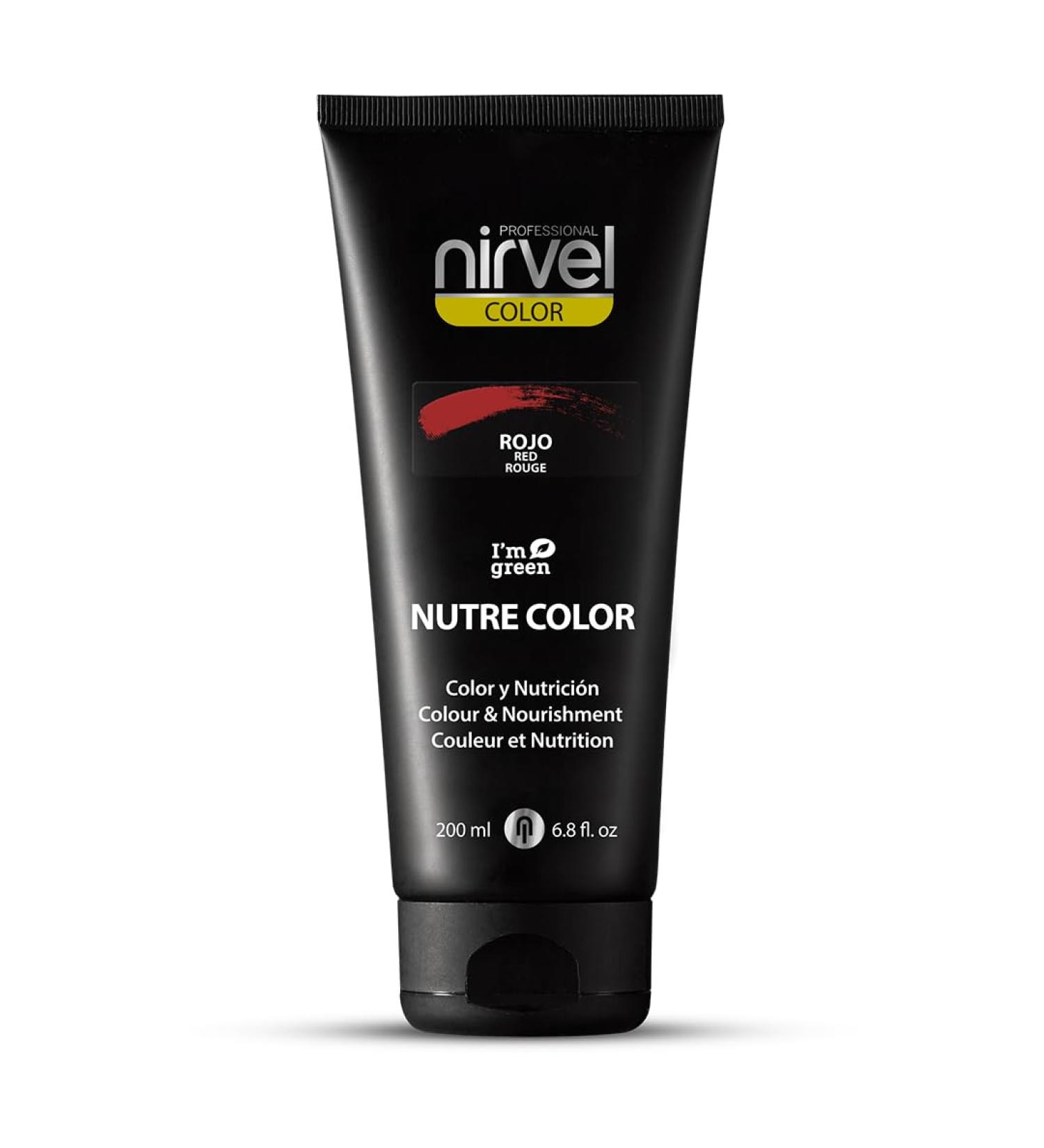 Nirvel NUTRE COLOR Garnet red 200 mL professional mask - temporary coloring - nutrition and brightness - Buy Online on GoSupps.com