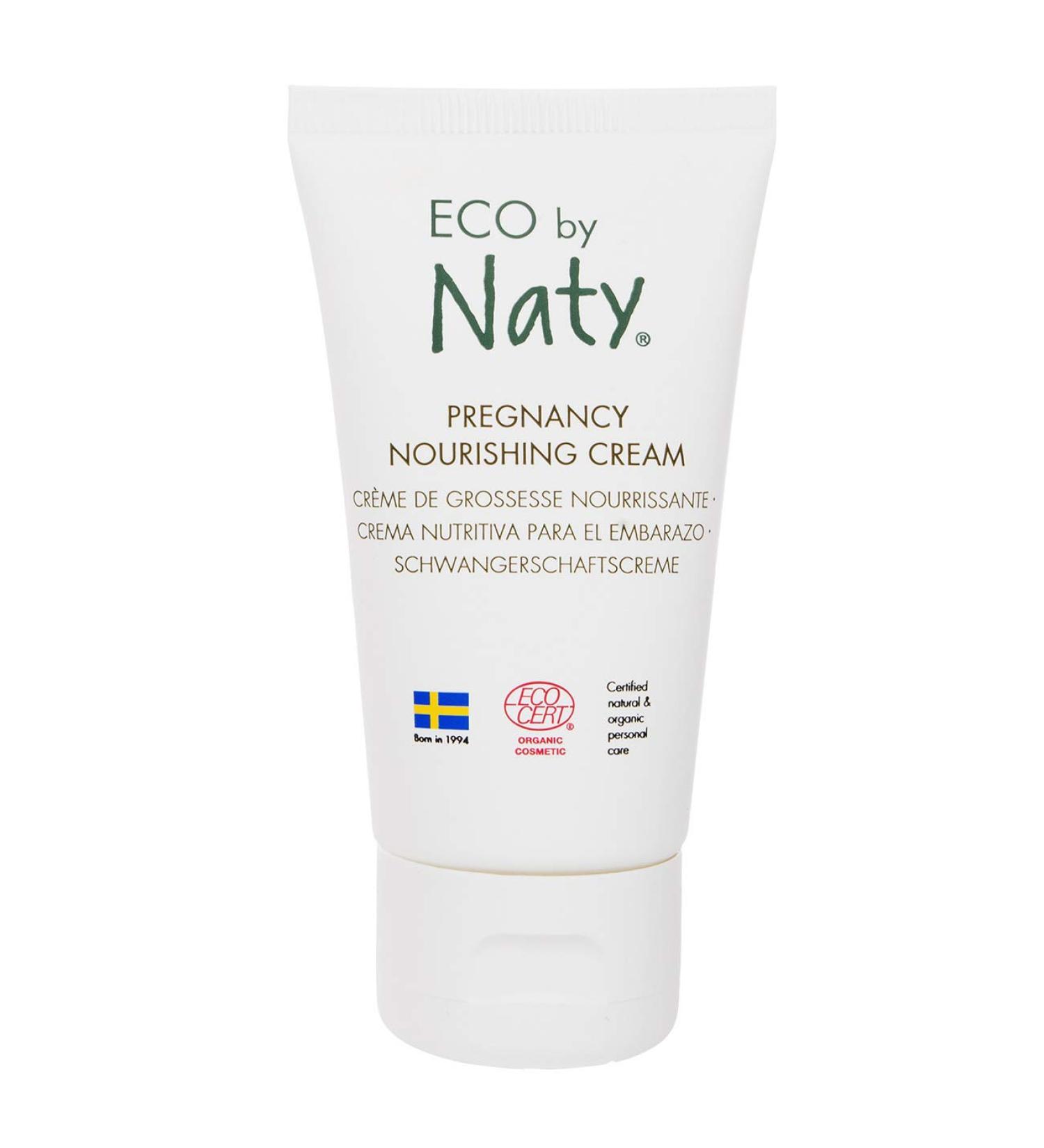 Eco by Naty Pregnancy Nourishing Cream 100% Plant-Derived Ingredients with 0% Perfume Hypoallergenic and Dermatologically Tested 50 ml Tube Pregnancy Nourshing Cream - Buy Online on GoSupps.com
