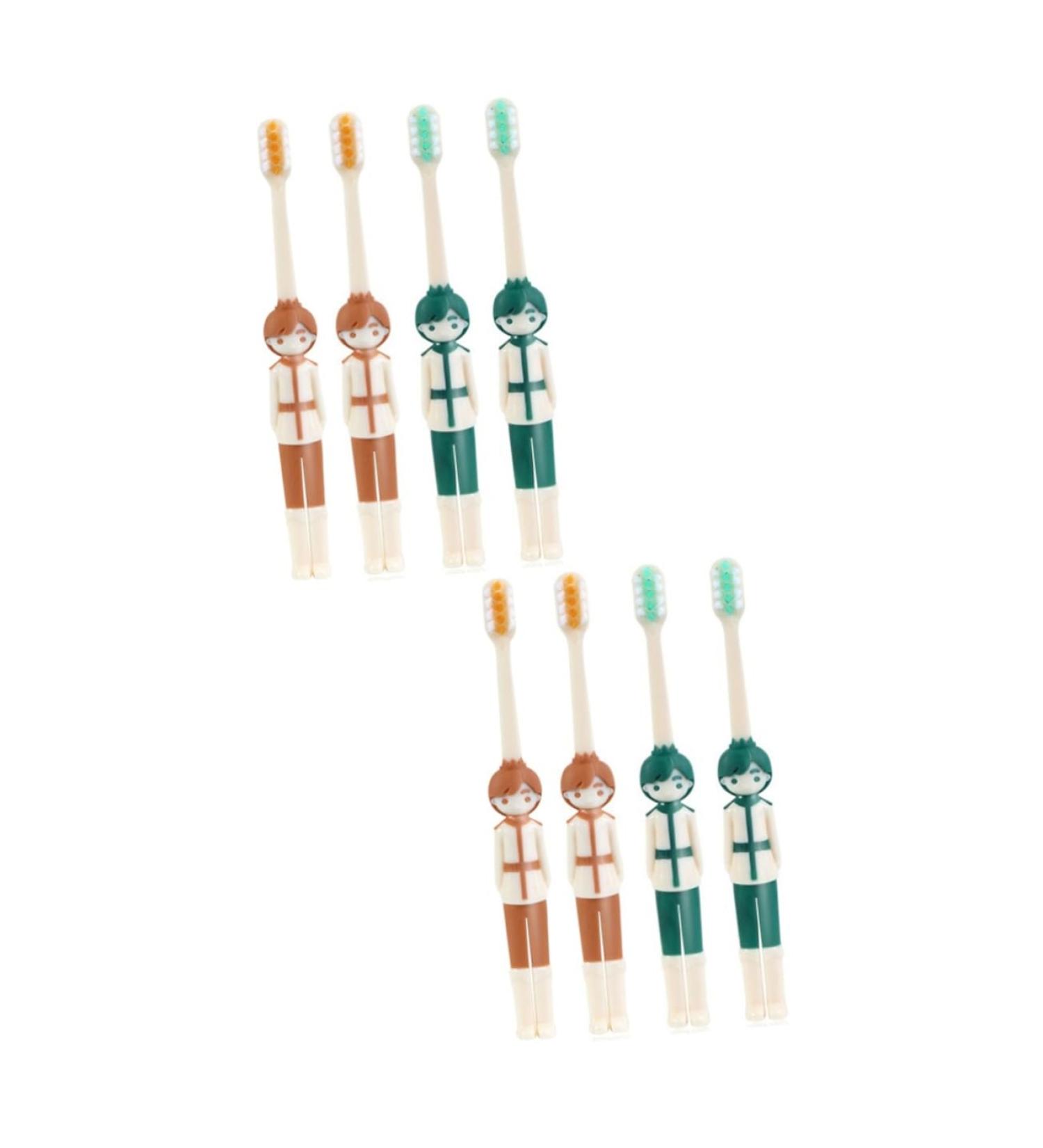 Ipetboom 8 STK Children's Toothbrush Set - Travel-Friendly Toothbrushes for Toddlers & Kids - Daily Dental Care Accessories - Buy Online on GoSupps.com