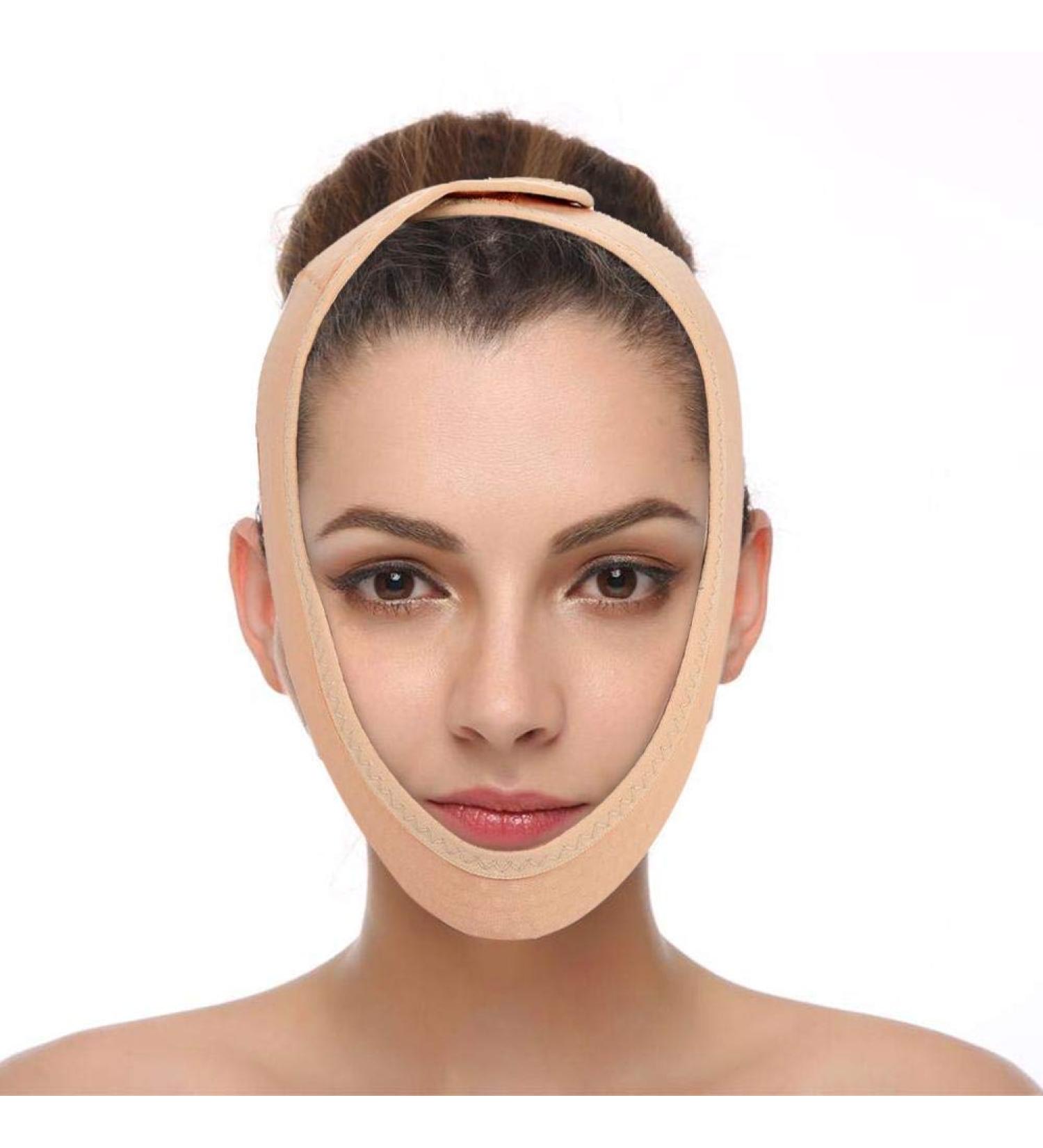 Anti-Wrinkle Face Slimming Mask - V Face Lift Belt for Anti-Aging - Breathable Chin Compression Bandage (Medium) - Buy Online on GoSupps.com