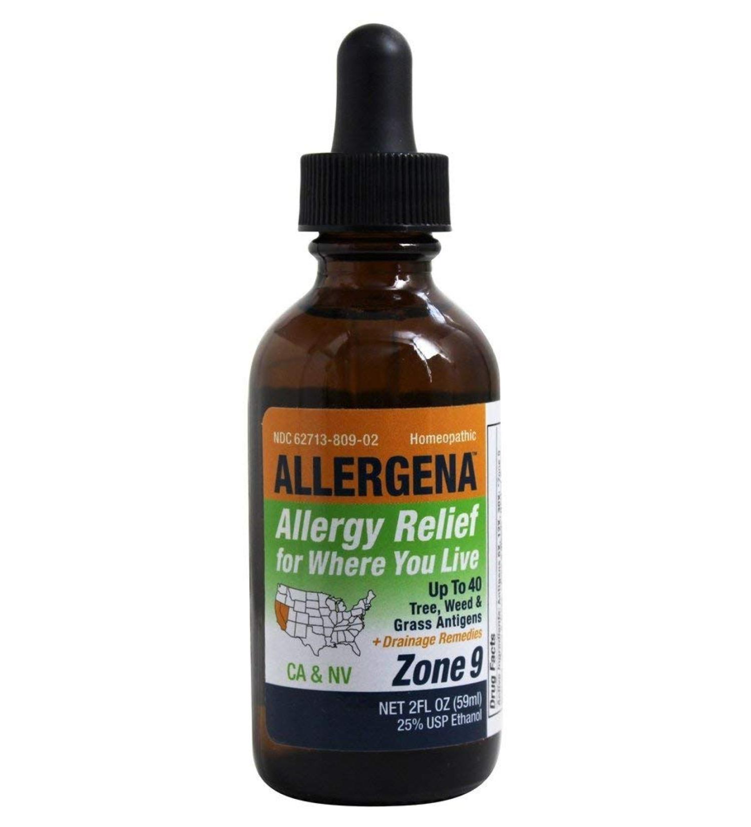 Allergena Allergy Relief Zone 9 - CA NV 2oz | Natural Relief for Allergies - Buy Online on GoSupps.com