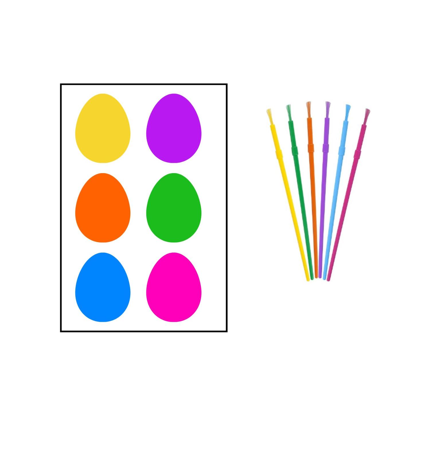 10 x edible PYO Cookie Easter PAINT Palettes - Individually packaged WITH brushes PAINT YOUR OWN