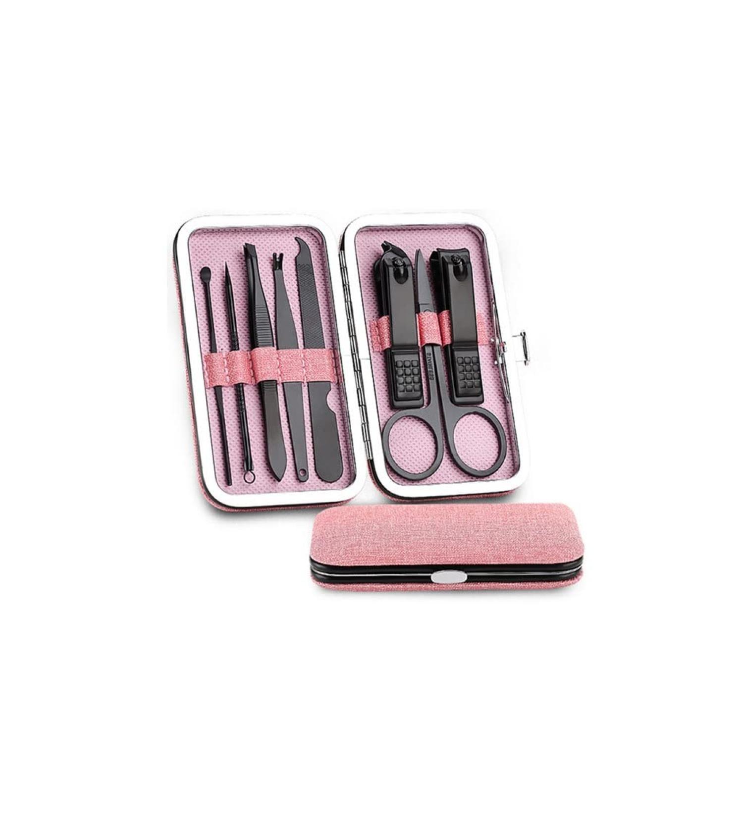 Nail Clipper Set Nail Clipper Set Stainless Steel Manicure Set Personal Care Pedicure Set Beauty Set with Portable Linen Leather Bag (8-Piece Set) Nail Clipper Kit (Color : C-8-piece Set) - Buy Online on GoSupps.com