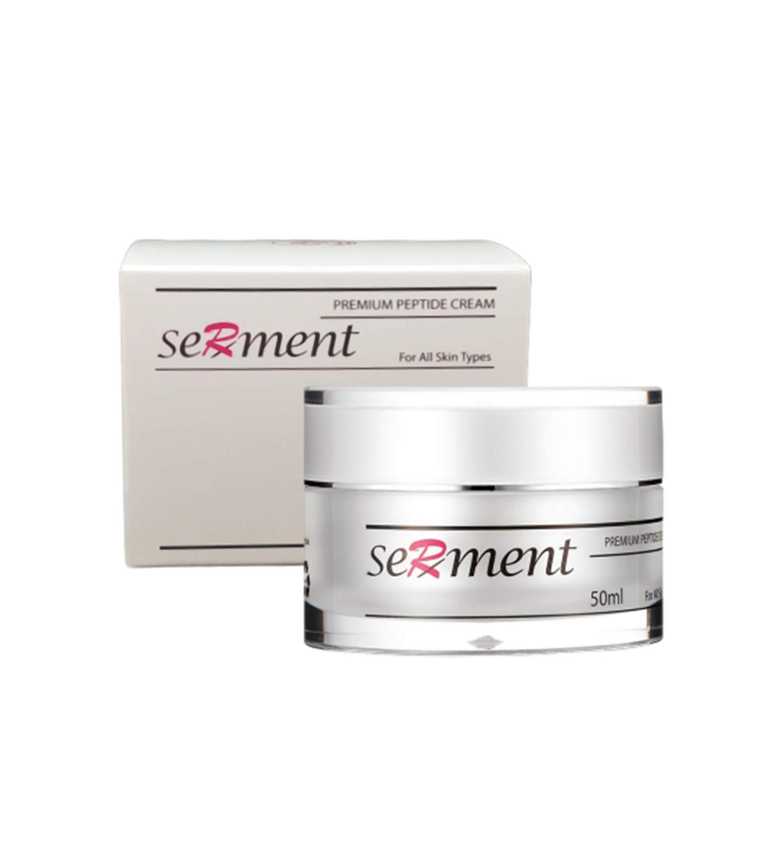 Serment Korean Cosmetics Peptide Anti-Aging Cream - 17 Amino Compounds & 3 Peptides | International Shipping Available - Buy Online on GoSupps.com