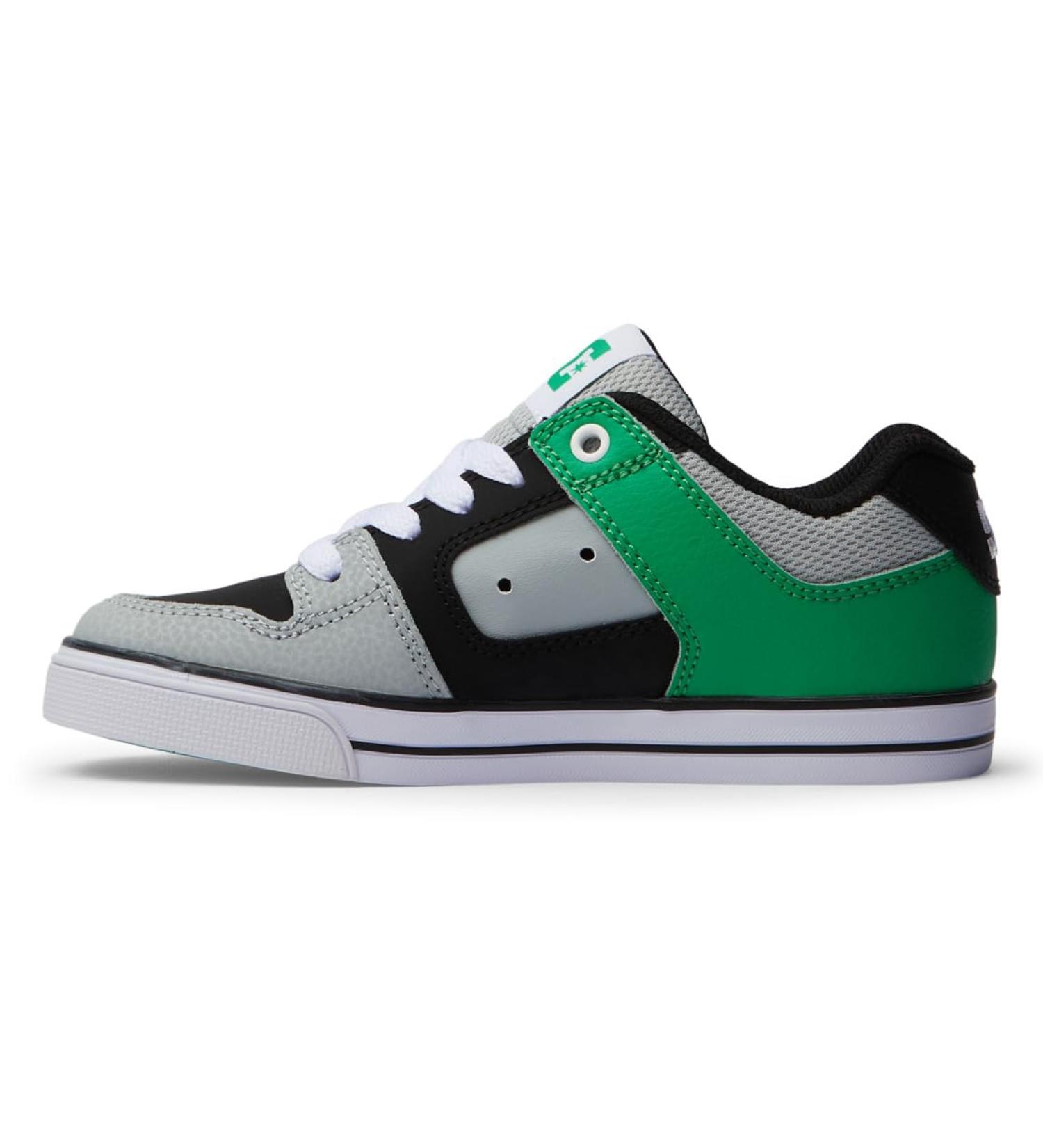 DC Shoes Boys Pure Sneaker 38 EU - Black Kelly Green | International Shipping Available - Buy Online on GoSupps.com