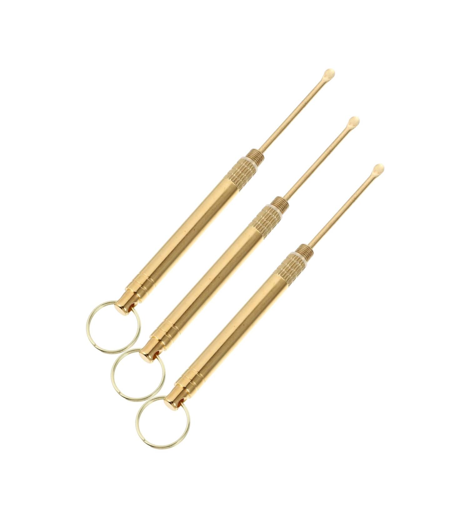 Holibanna 3Pcs Durable Earwax Removal Kit Portable Ear Cleaning Tools with Spiral Picks Lightweight and Ear Cleaner for Travel and Home Use Yellow - Buy Online on GoSupps.com