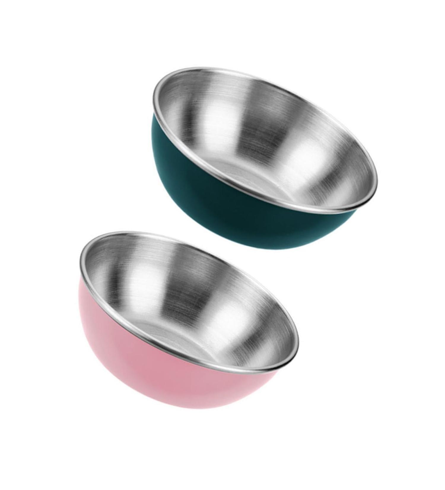 Zerodeko Mini Food Soy Sauce Dish 8 Pcs Seasoning Dish Soy Sauce Stainless Steel Container Multifunction Stainless Steel Bowl Sauce Bowls 8.3X8.3X2.8CMx4pcs Assorted Colorx4pcs - Buy Online on GoSupps.com