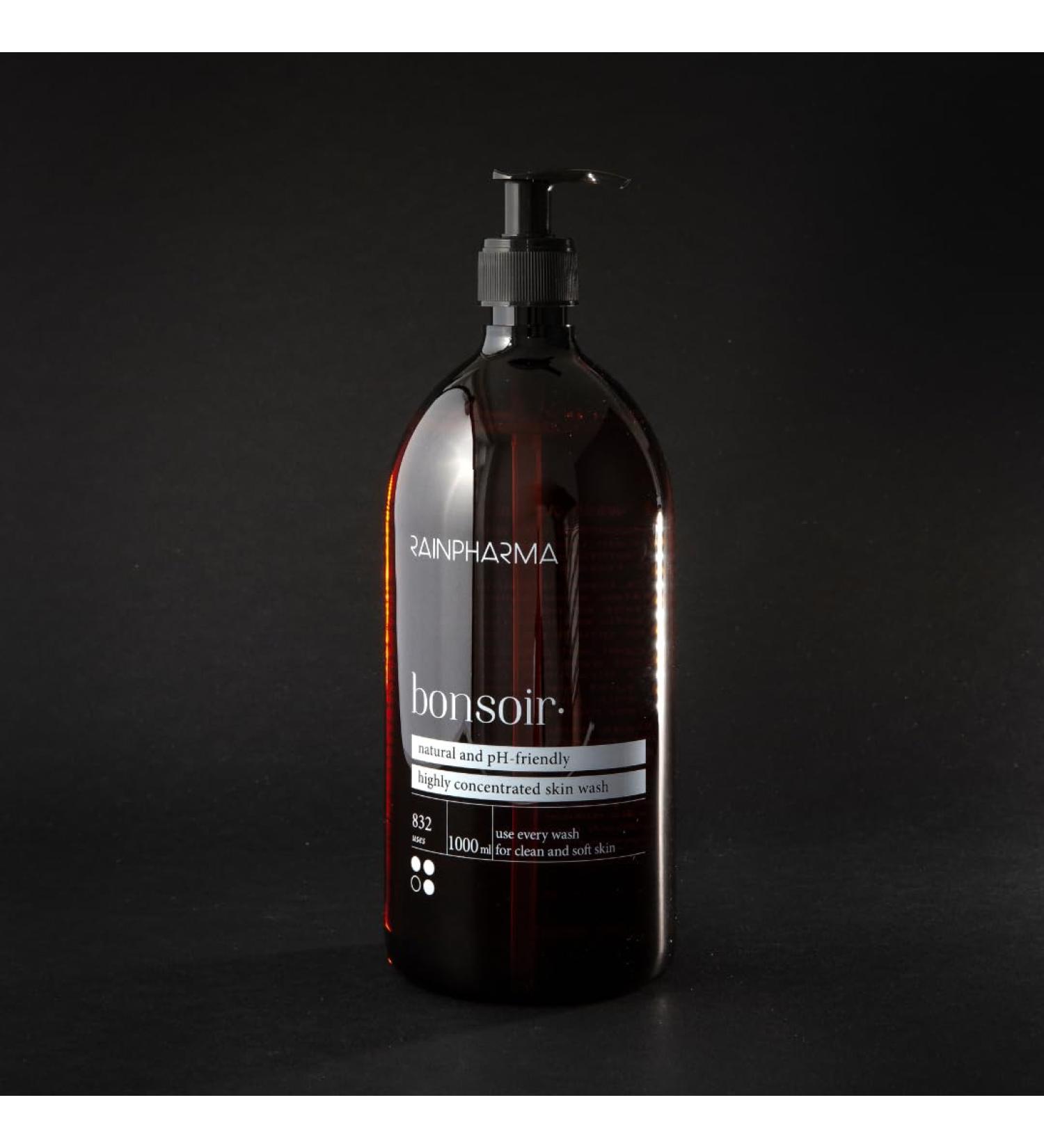  RainPharma Skin Wash Good Evening - 1000 ml - Skin Care - Shower Gel - 1 pump per wash - Good for 1 year - Buy Online on GoSupps.com