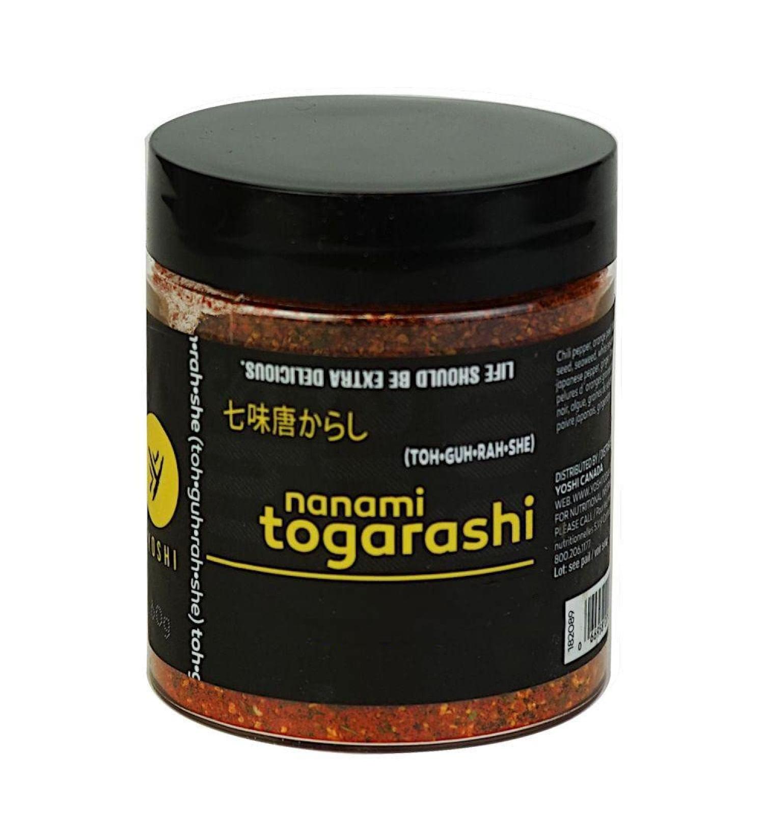 YOSHI ShichimiNanami 5-Spice Togarashi Seasoning 60g - Japanese Chile Spice Blend for Udon, Soba, Potatoes, Fries, and More - Buy Online on GoSupps.com