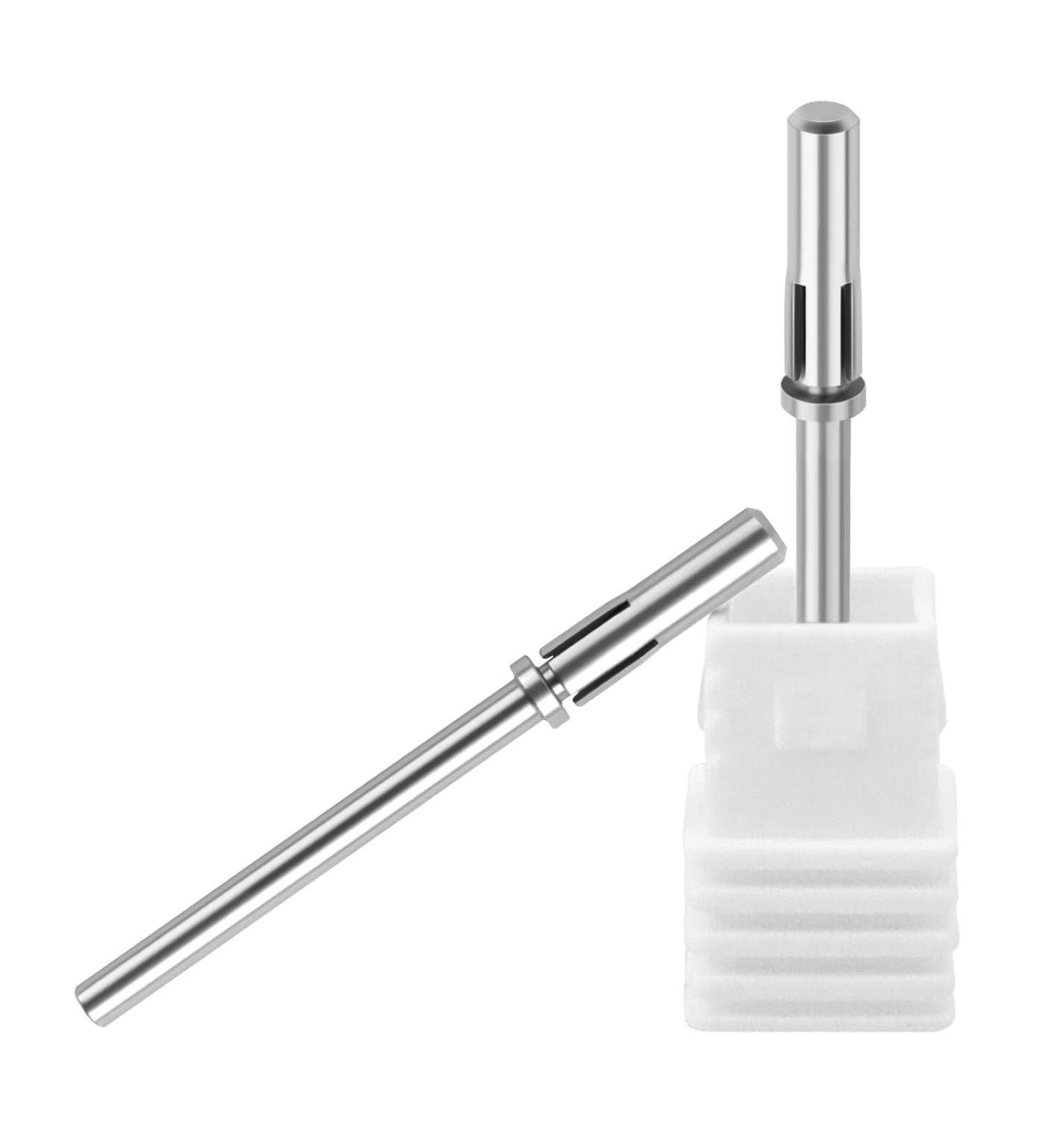 Mesee 2 Pieces Mandrel Bits for Small Nail Sanding Bands 3.1mm Mini Mandrel Nail Drill File Heads 2.35mm Shank Nails Mandrels Fit Electric Manicure Pedicures Tools - Buy Online on GoSupps.com